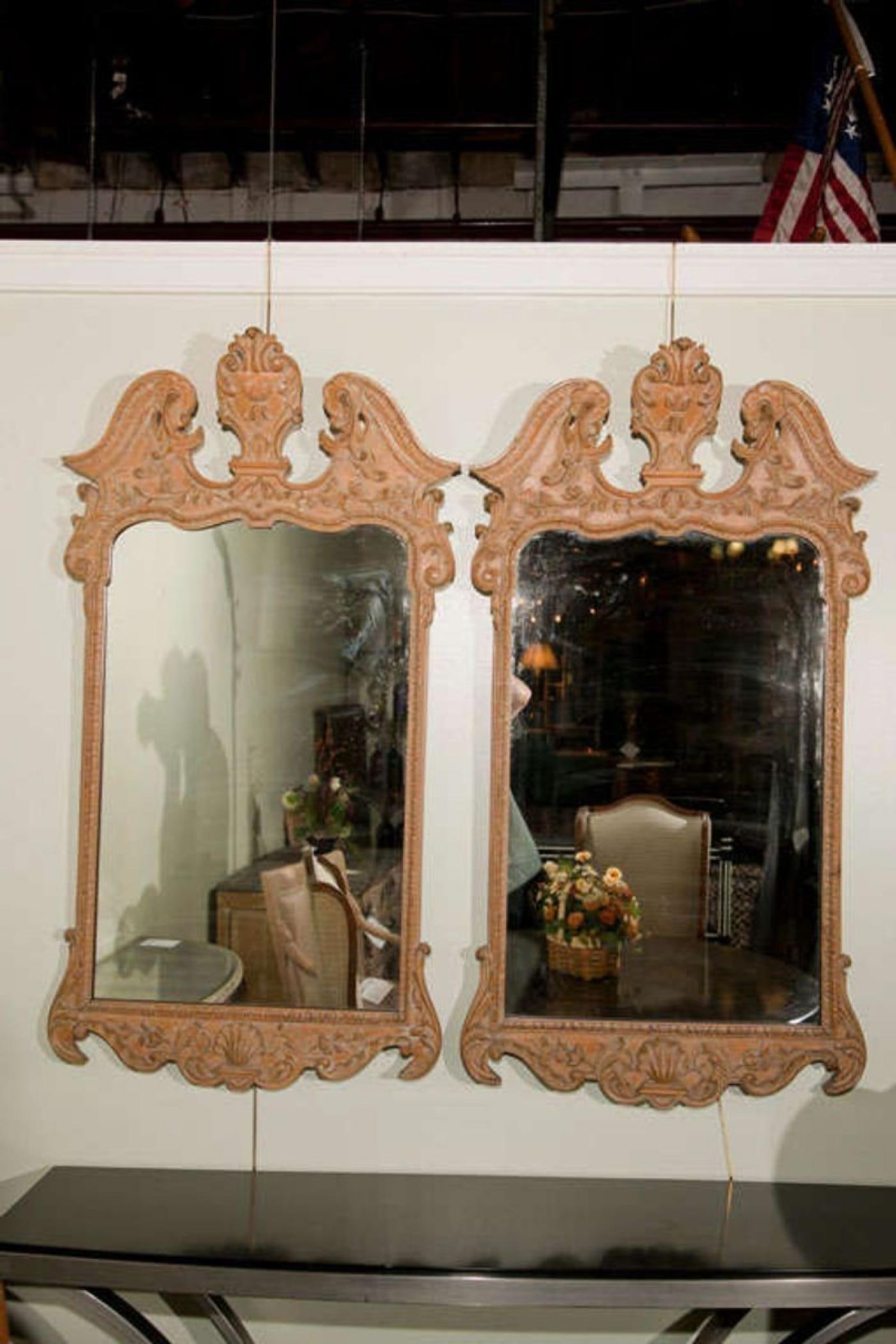 Pair of French Empire Style Mirrors - 9