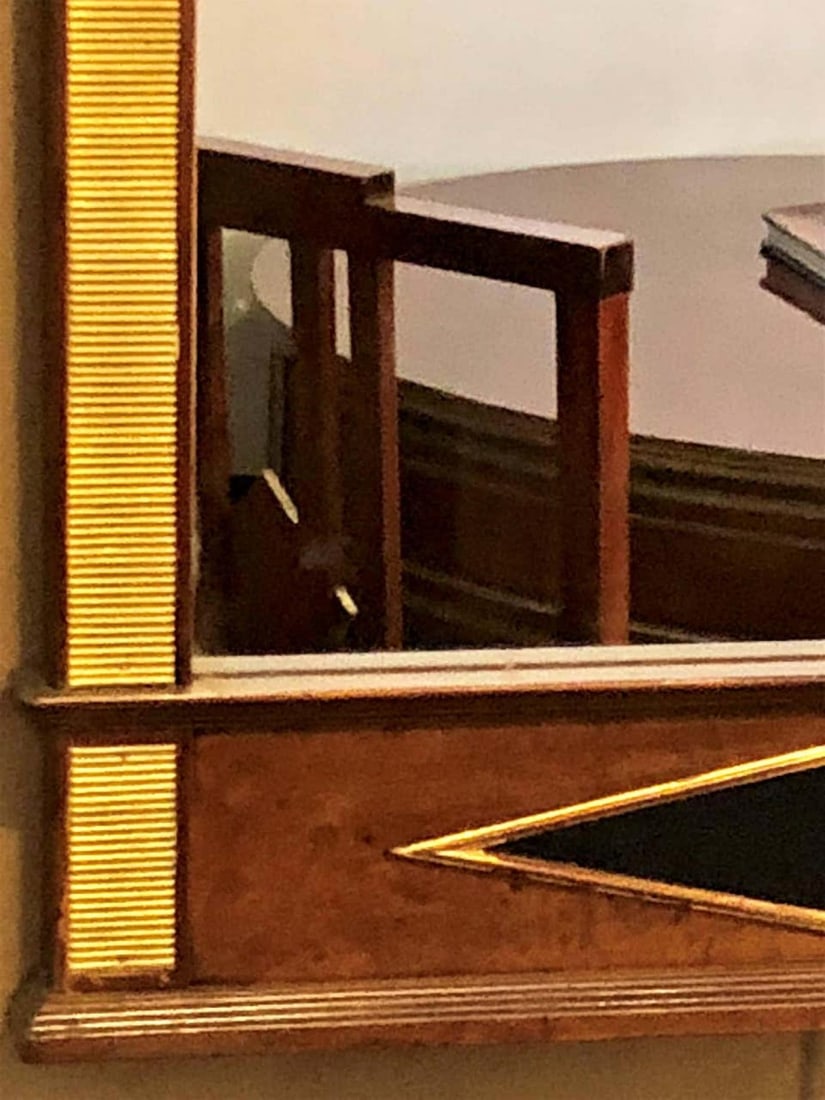 Fine Bronze Mounted Mahogany Ebonized Russian Neoclassical Wall Mirror - 5