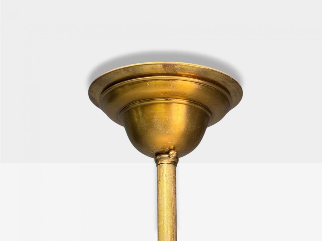 Carl Fagerlund, Brass, Glass, Pendant Lights, Sweden, 1940s - 10