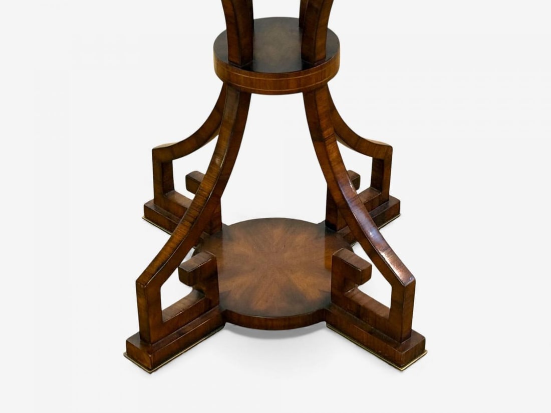 Russian Neoclassical, Burlwood, Brass, Gueridons, France, 1950s - 10