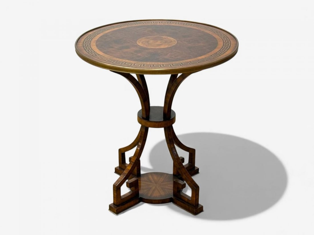 Russian Neoclassical, Burlwood, Brass, Gueridons, France, 1950s - 4