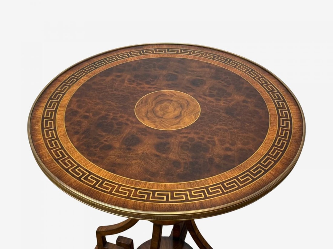 Russian Neoclassical, Burlwood, Brass, Gueridons, France, 1950s - 6