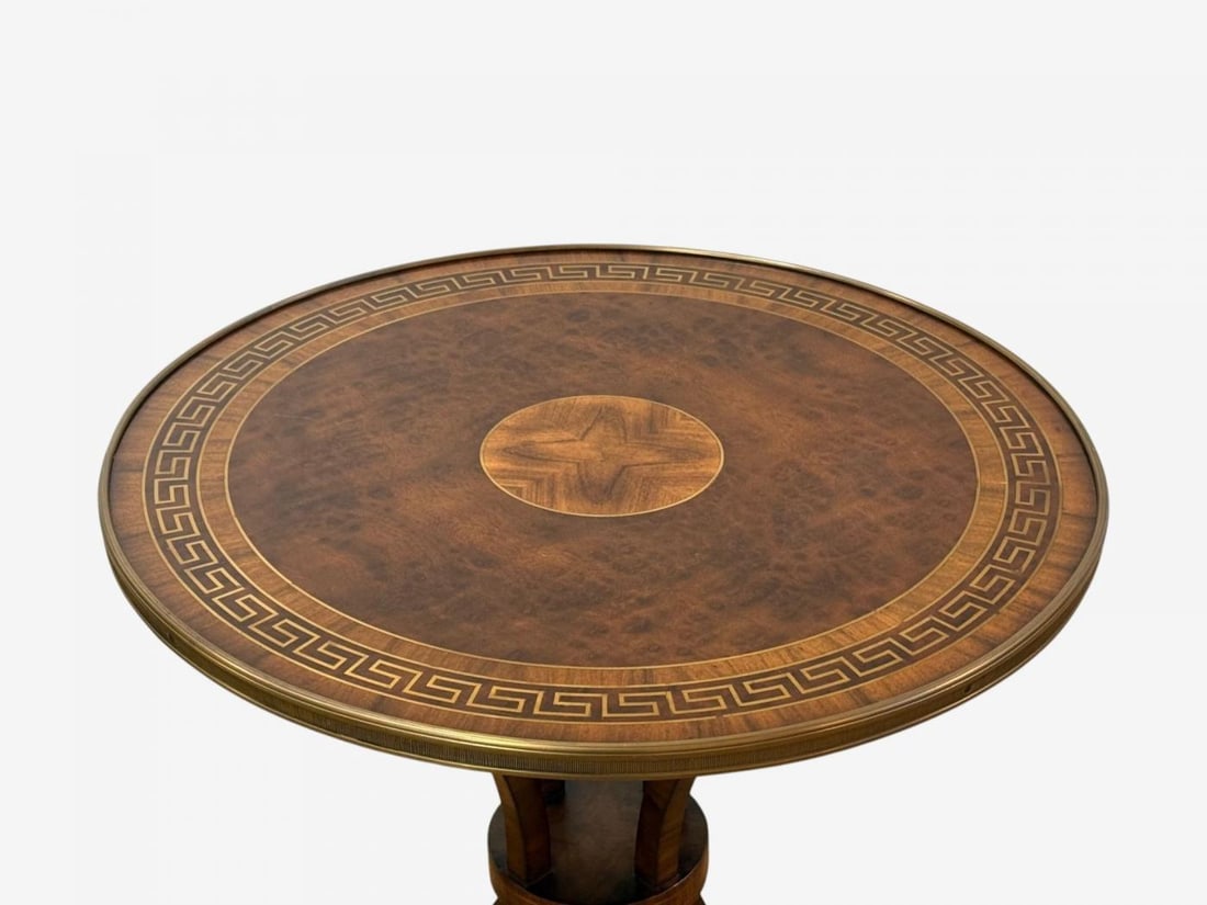 Russian Neoclassical, Burlwood, Brass, Gueridons, France, 1950s - 8