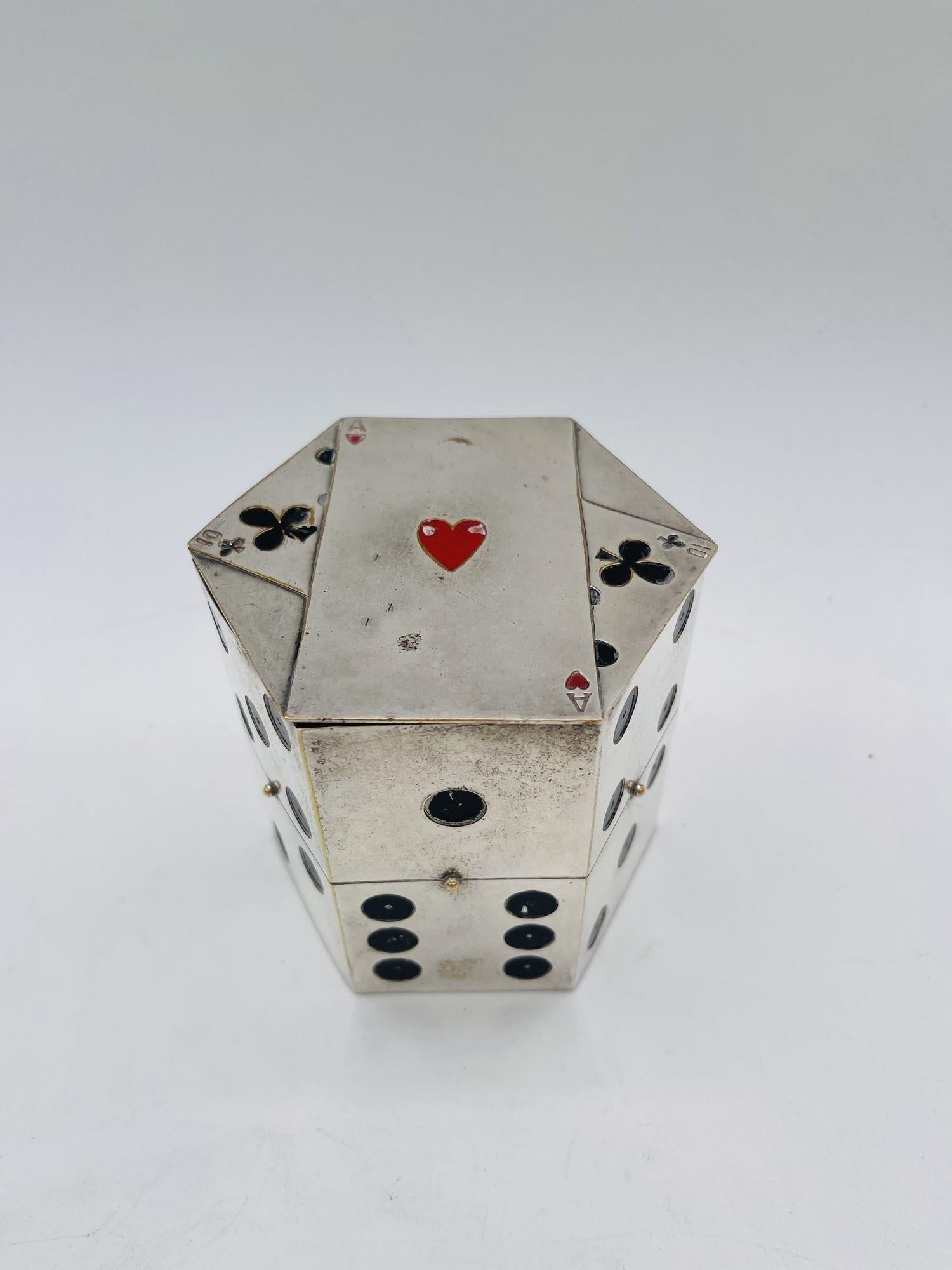 Limited Jeweler Made Dice Cigarette Dispenser by Legros Marius for Dunhill - 10