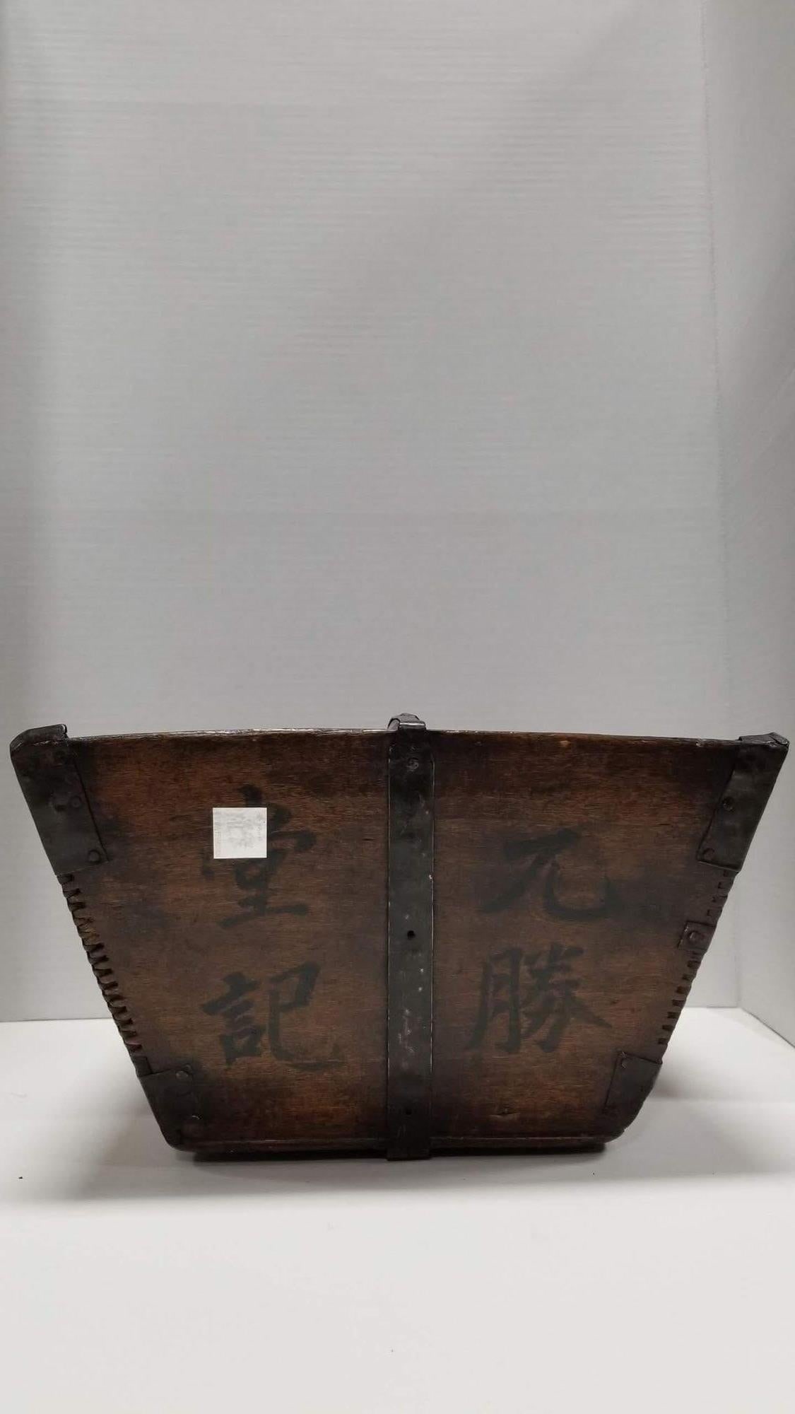 19th Century Wood Rice Container - 15
