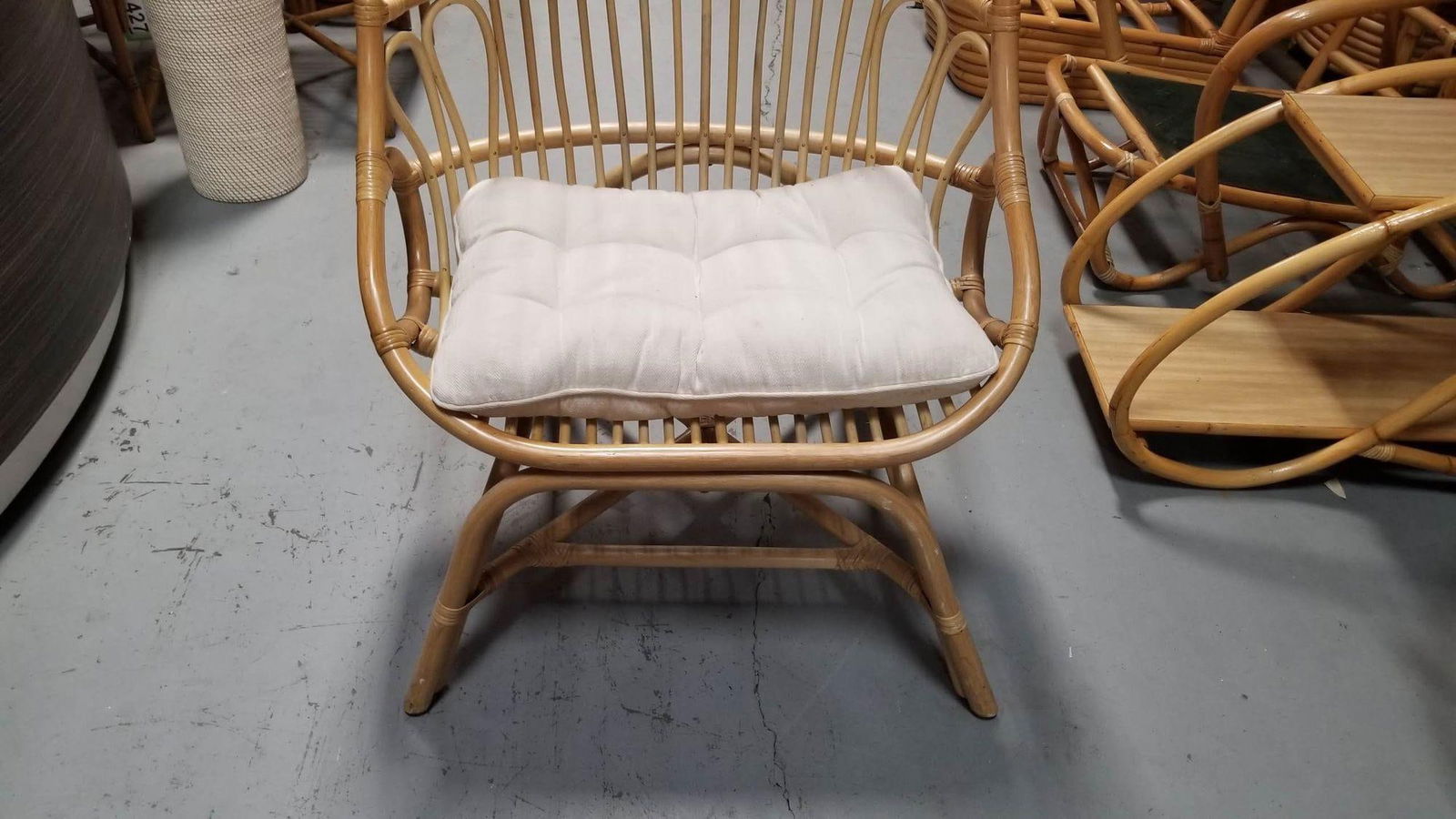 Rattan Cocoon Chair with Cushion - 18