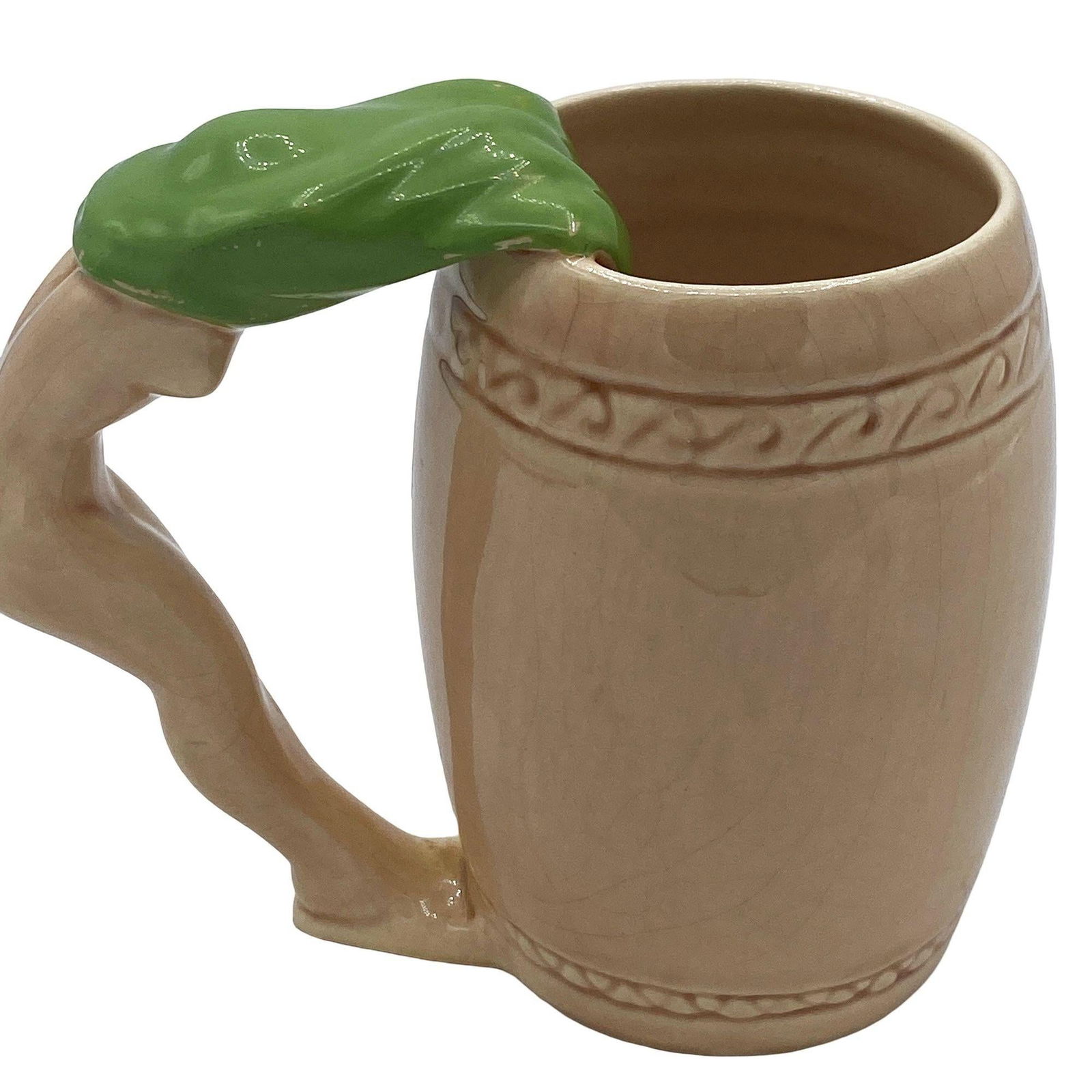 Set of Three "Strip Tease- Eye Appeal" Ceramic Barware Mugs by Dorothy Kindell - 3