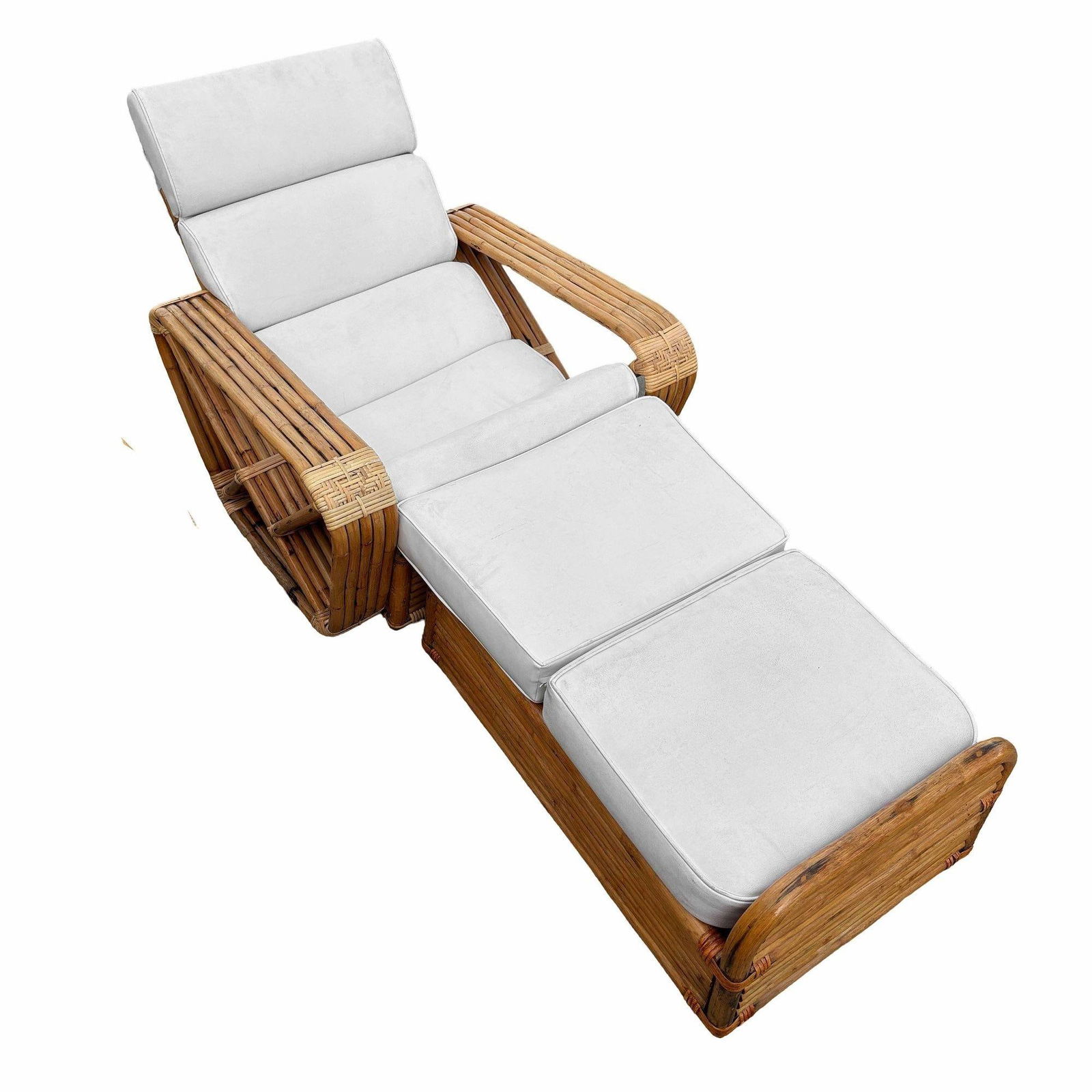 Original Rattan By Paul Frankl, Multi-Strand Sofa and Chaise Lounge - 8