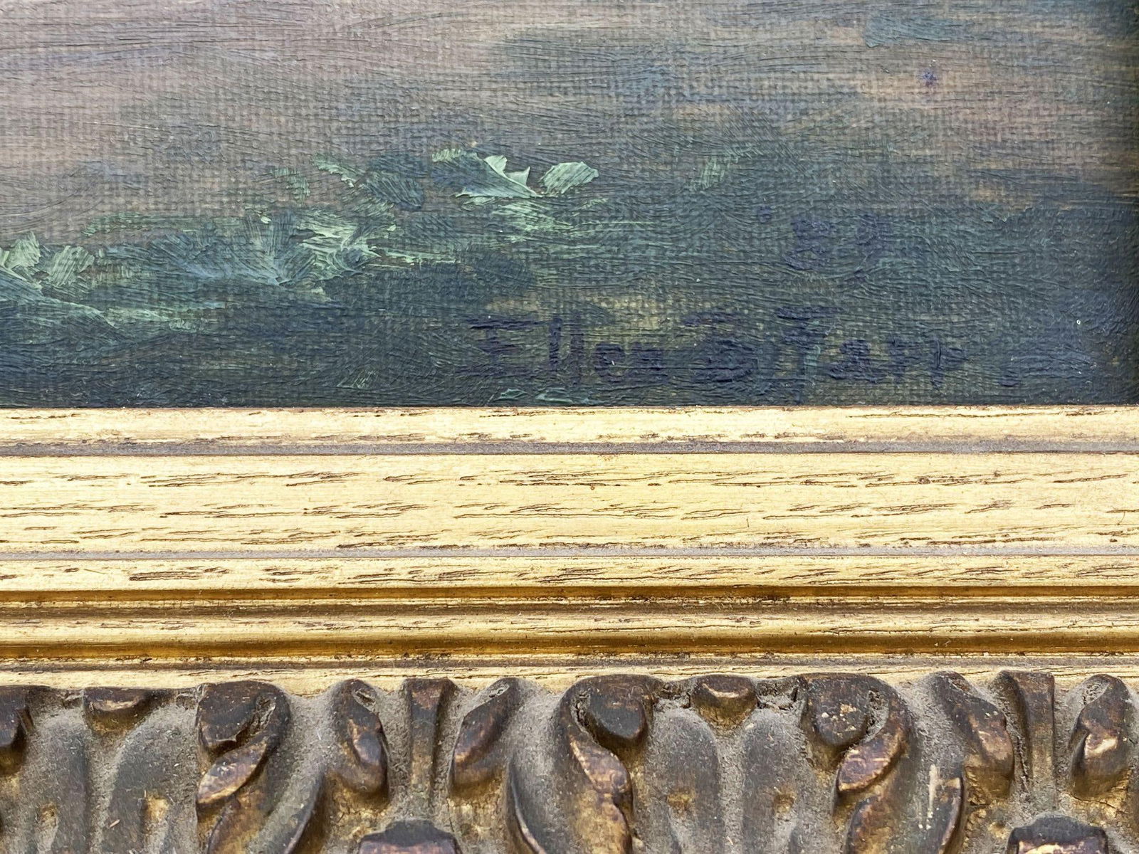 Pasadena San Gabriel Mission Victorian Oil Painting on Canvas by Ellen B. Farr - 11