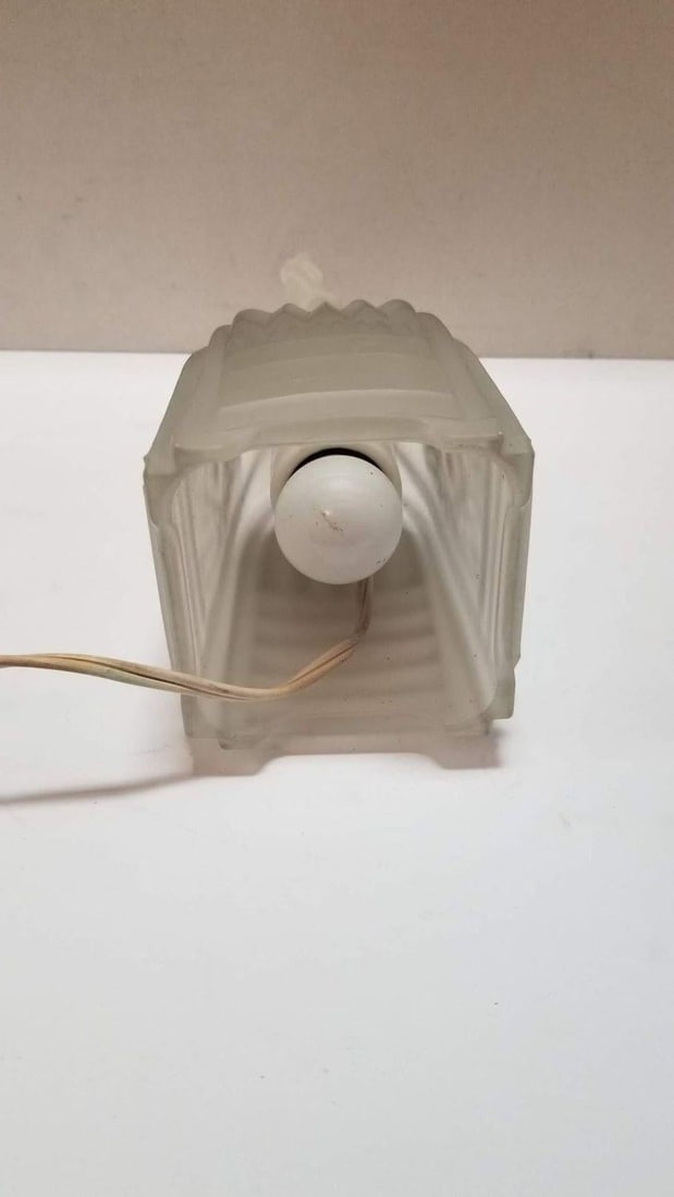 Art Deco Frosted Glass Jester Figurine Lamp - 12