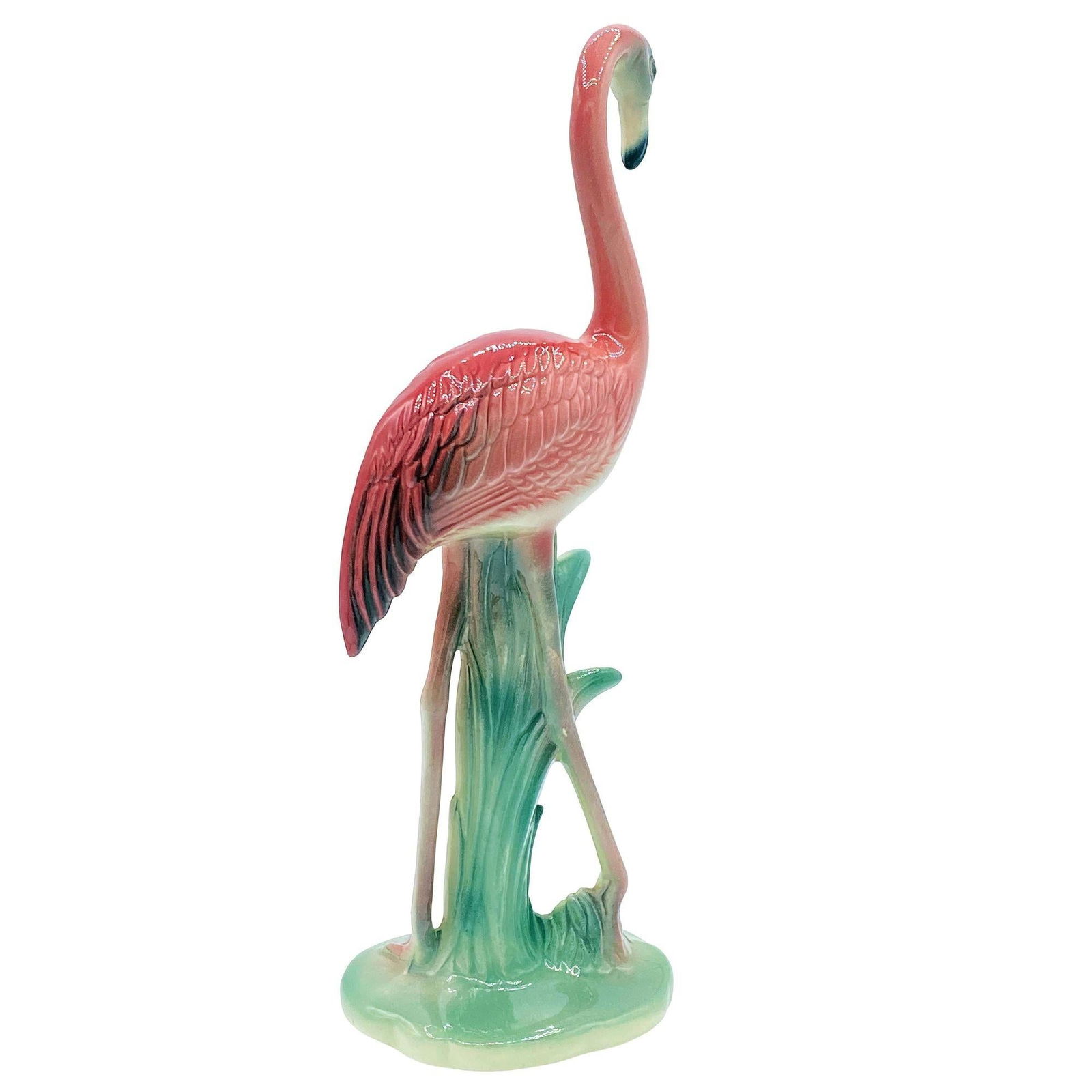 MCM The lookers Pink Flamingo Ceramic Tabletop Scultpure Set By Brad Keeler - 2