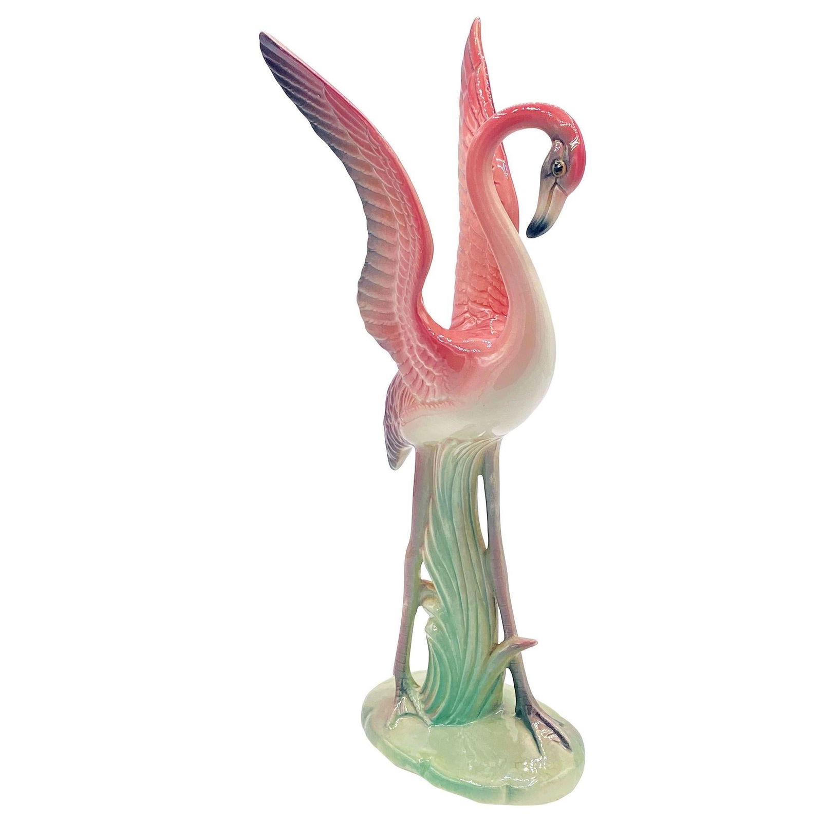 MCM The lookers Pink Flamingo Ceramic Tabletop Scultpure Set By Brad Keeler - 8