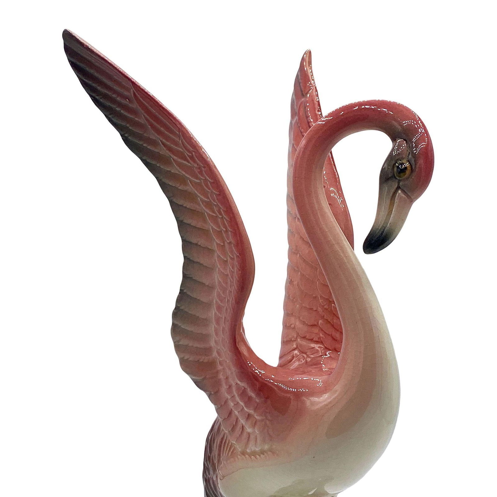 MCM The lookers Pink Flamingo Ceramic Tabletop Scultpure Set By Brad Keeler - 9