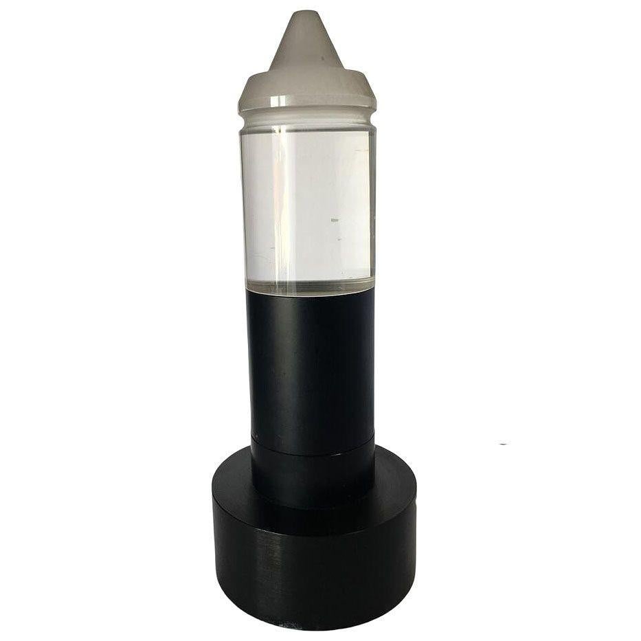 Postmodern Steel Cafe Table Lamp With Cone Shaped Glass Shade Pair, 10 Available - 8