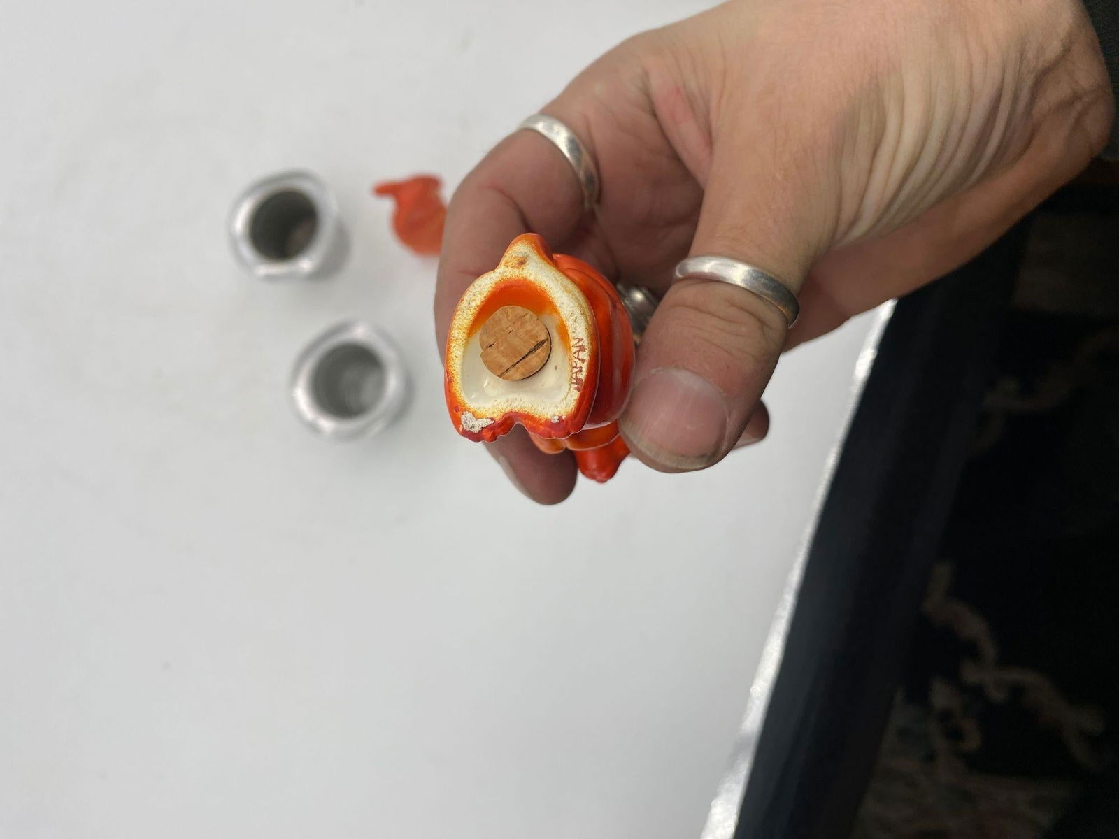 Magician Silver Bunny in a Hat Rabbit Figural Collection - 3