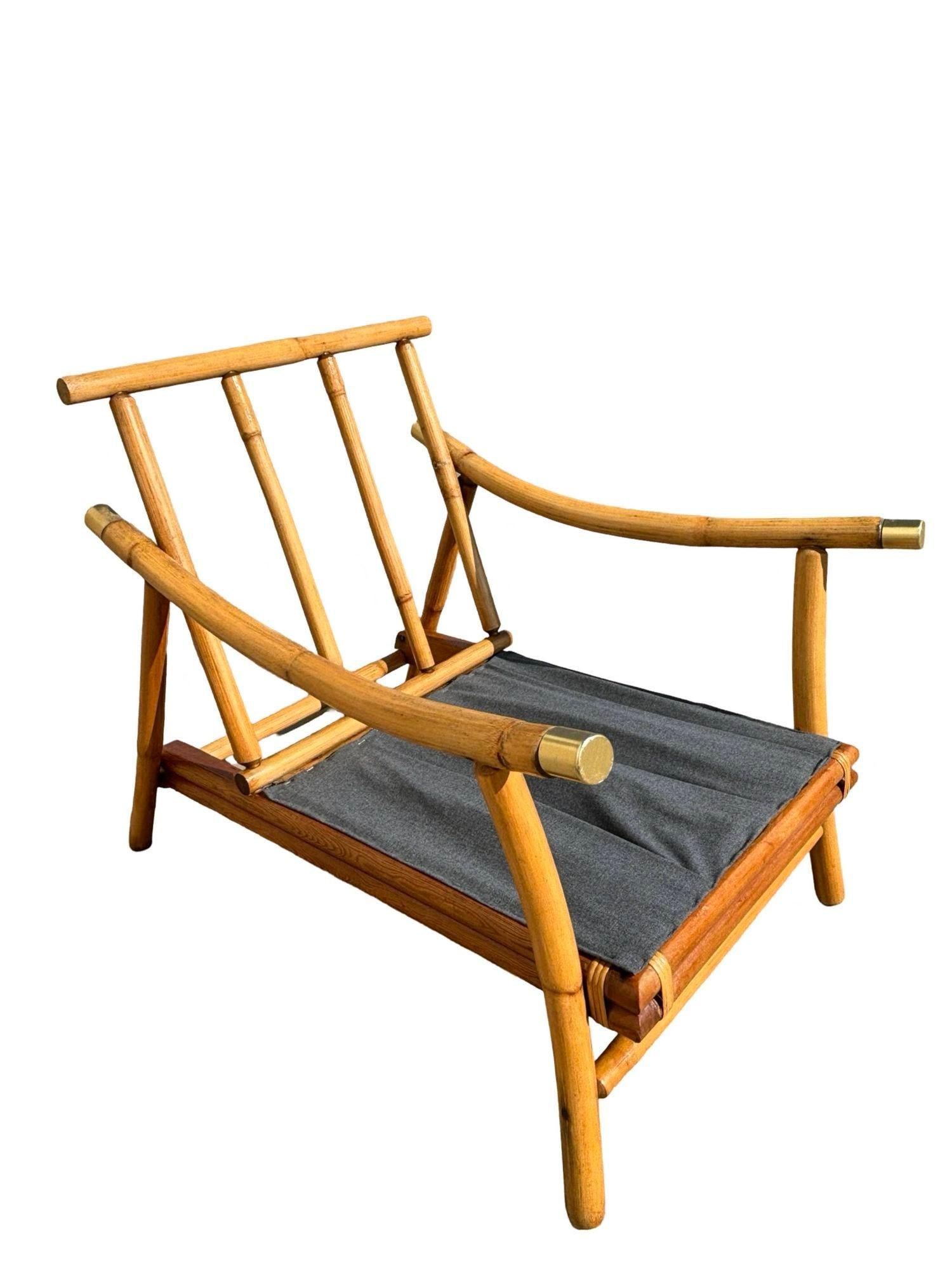 Restored Rattan Sofa & Chair Livingroom Set by John Wisner for Ficks Reed - 14