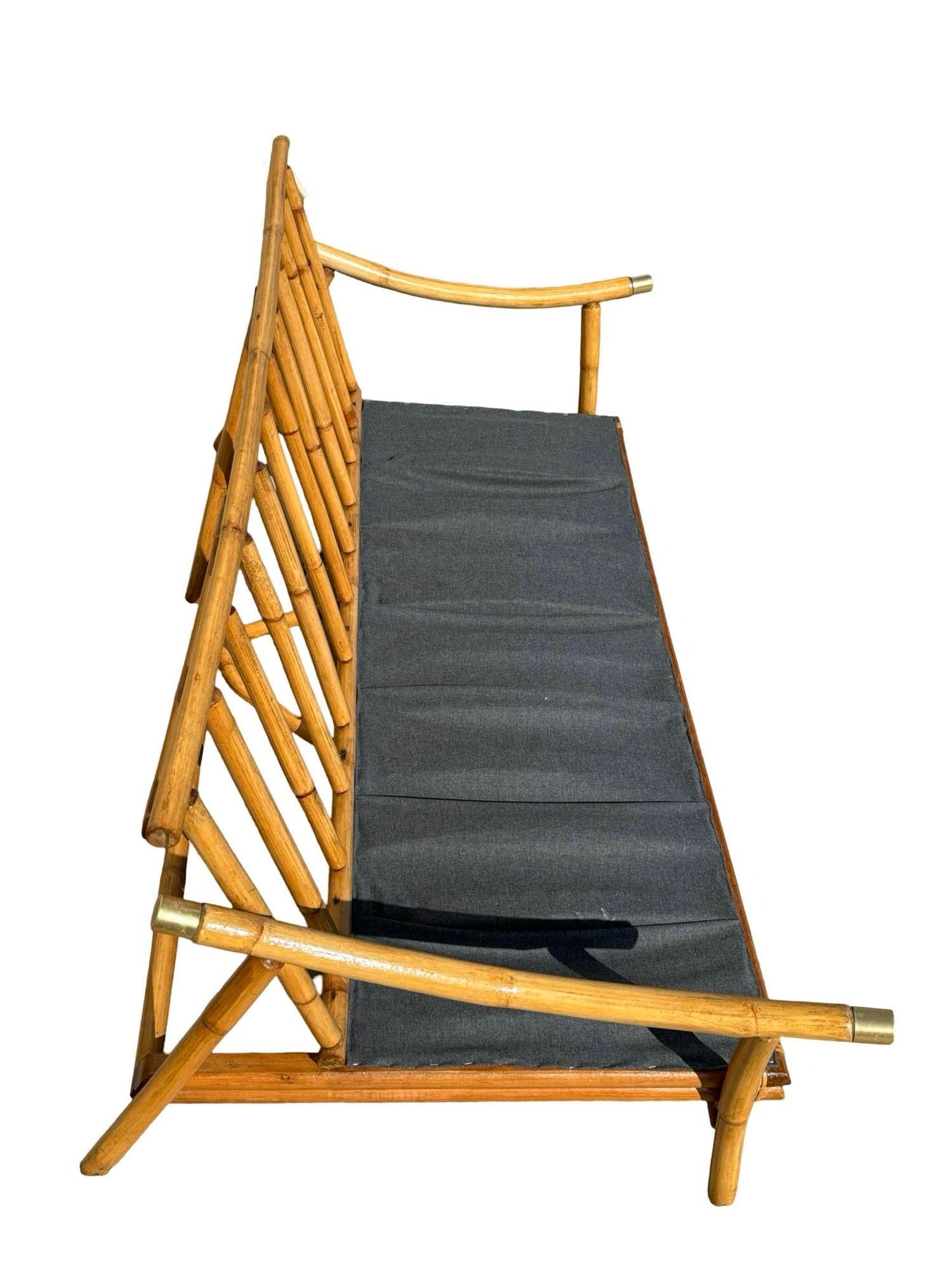 Restored Rattan Sofa & Chair Livingroom Set by John Wisner for Ficks Reed - 16