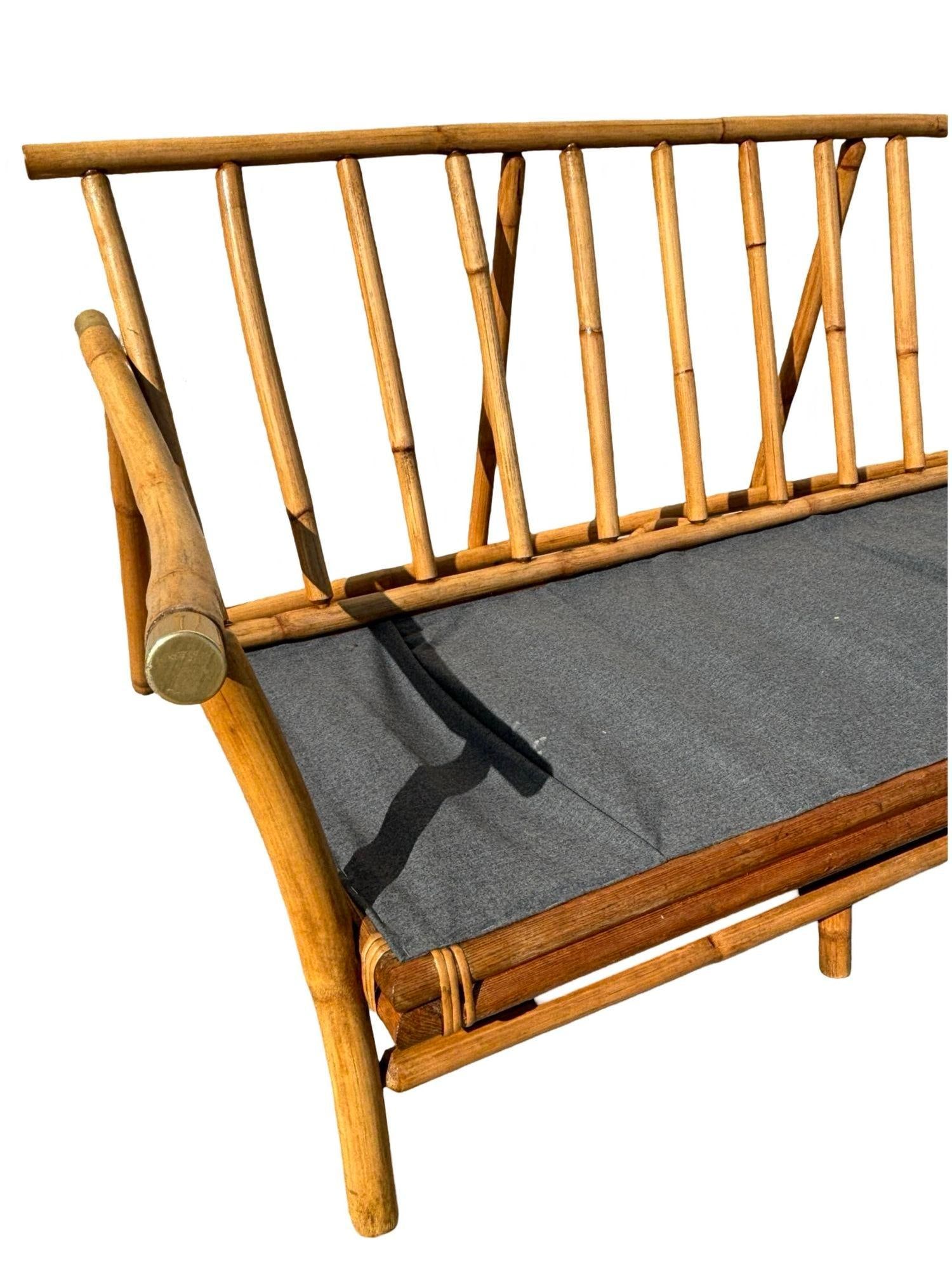 Restored Rattan Sofa & Chair Livingroom Set by John Wisner for Ficks Reed - 2