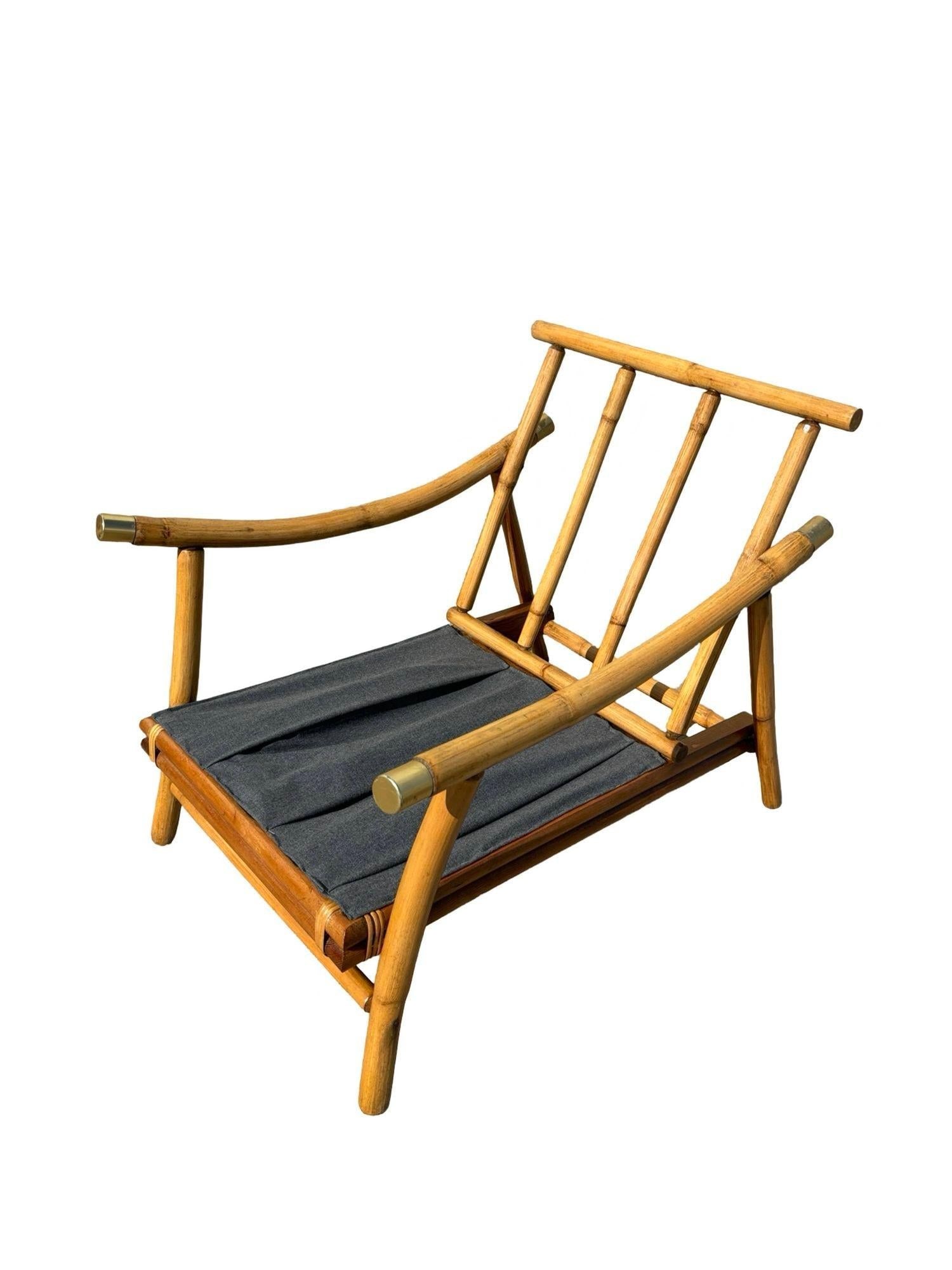 Restored Rattan Sofa & Chair Livingroom Set by John Wisner for Ficks Reed - 4