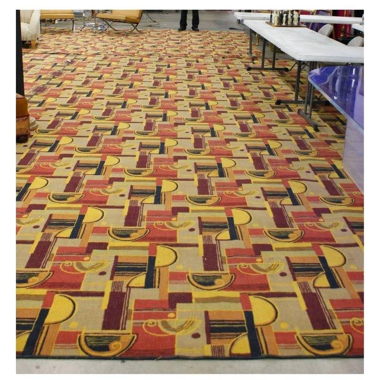 Large Art Deco Style Area Rug - 16
