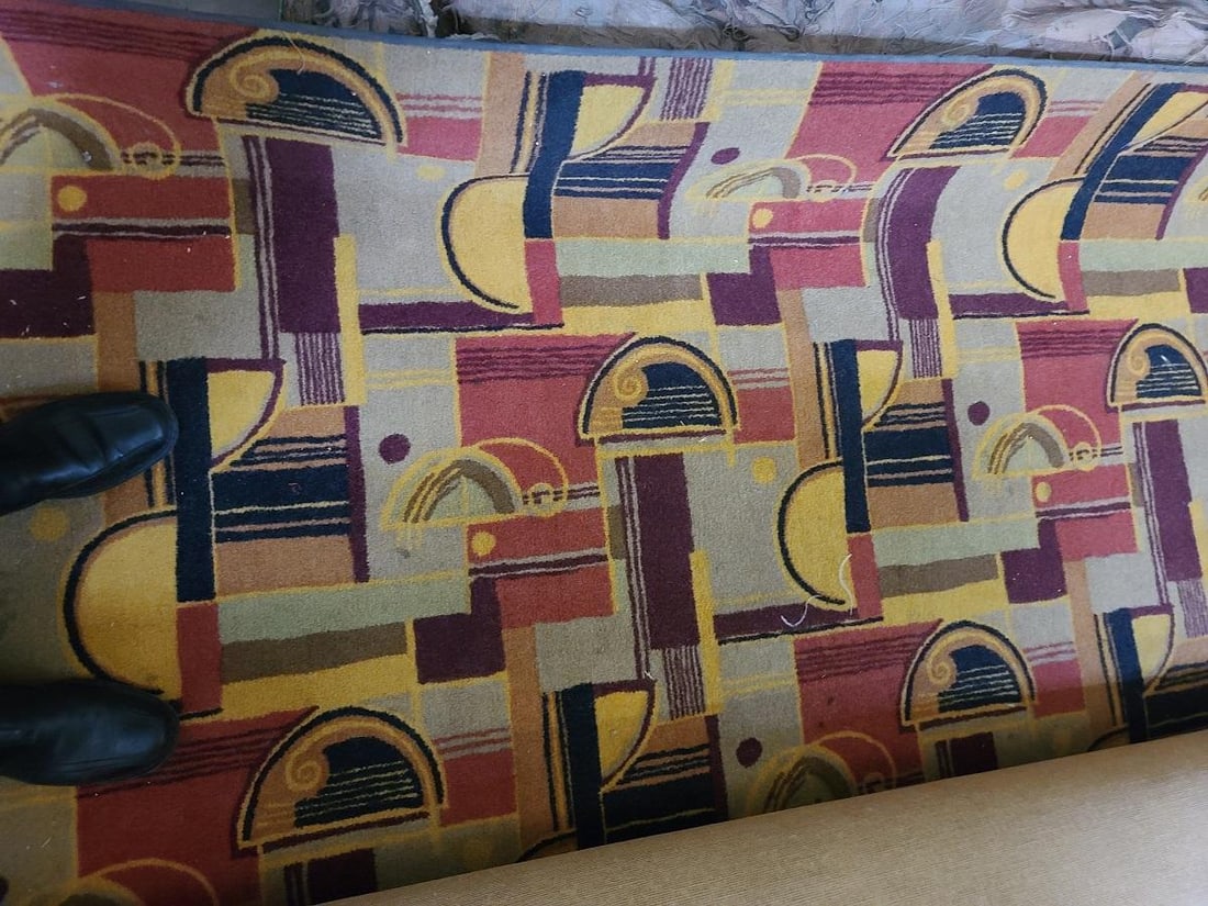 Large Art Deco Style Area Rug - 5