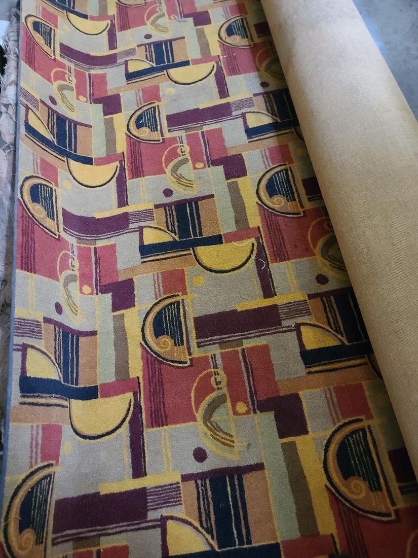 Large Art Deco Style Area Rug - 6