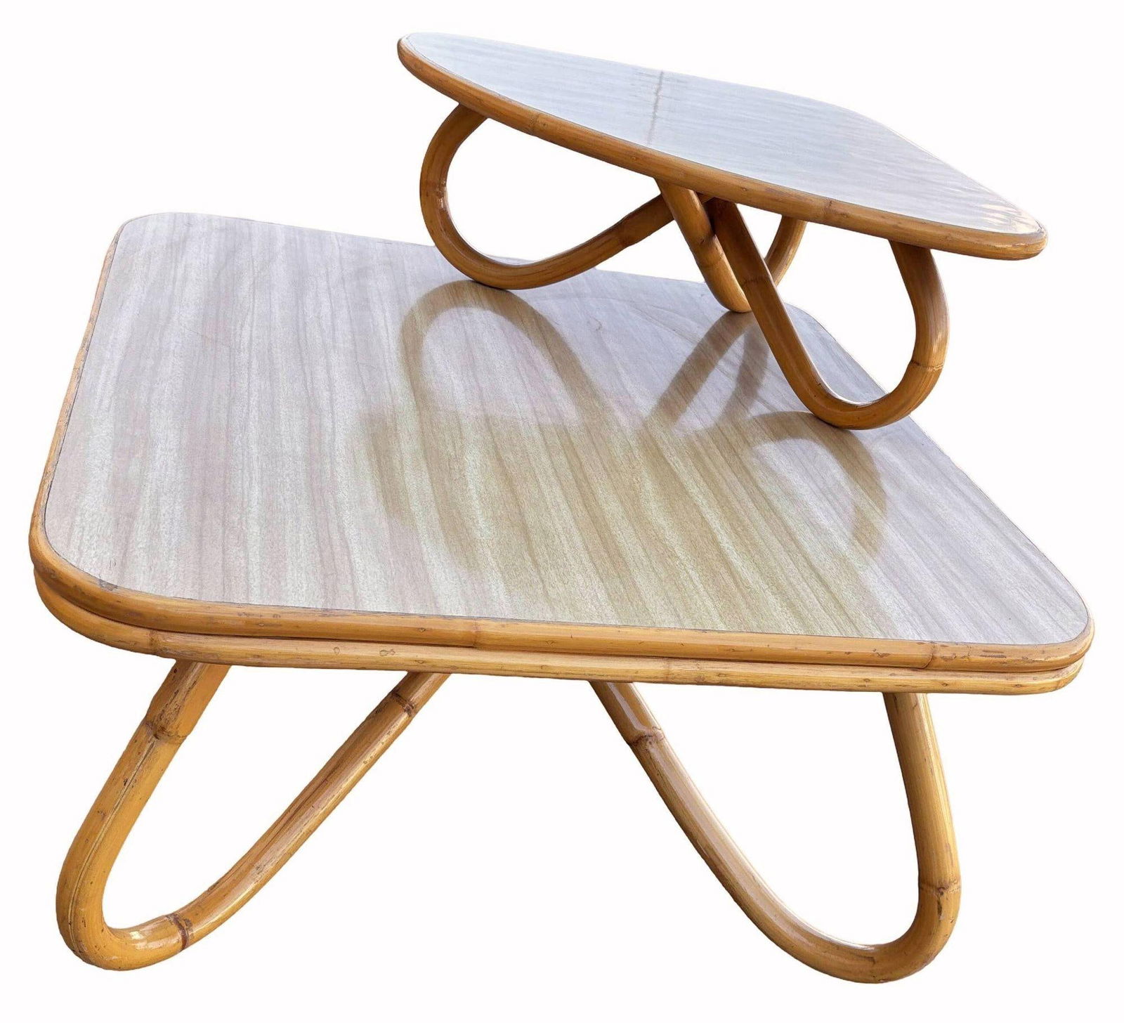 Restored Rattan Loop Leg Livingroom Set - 19