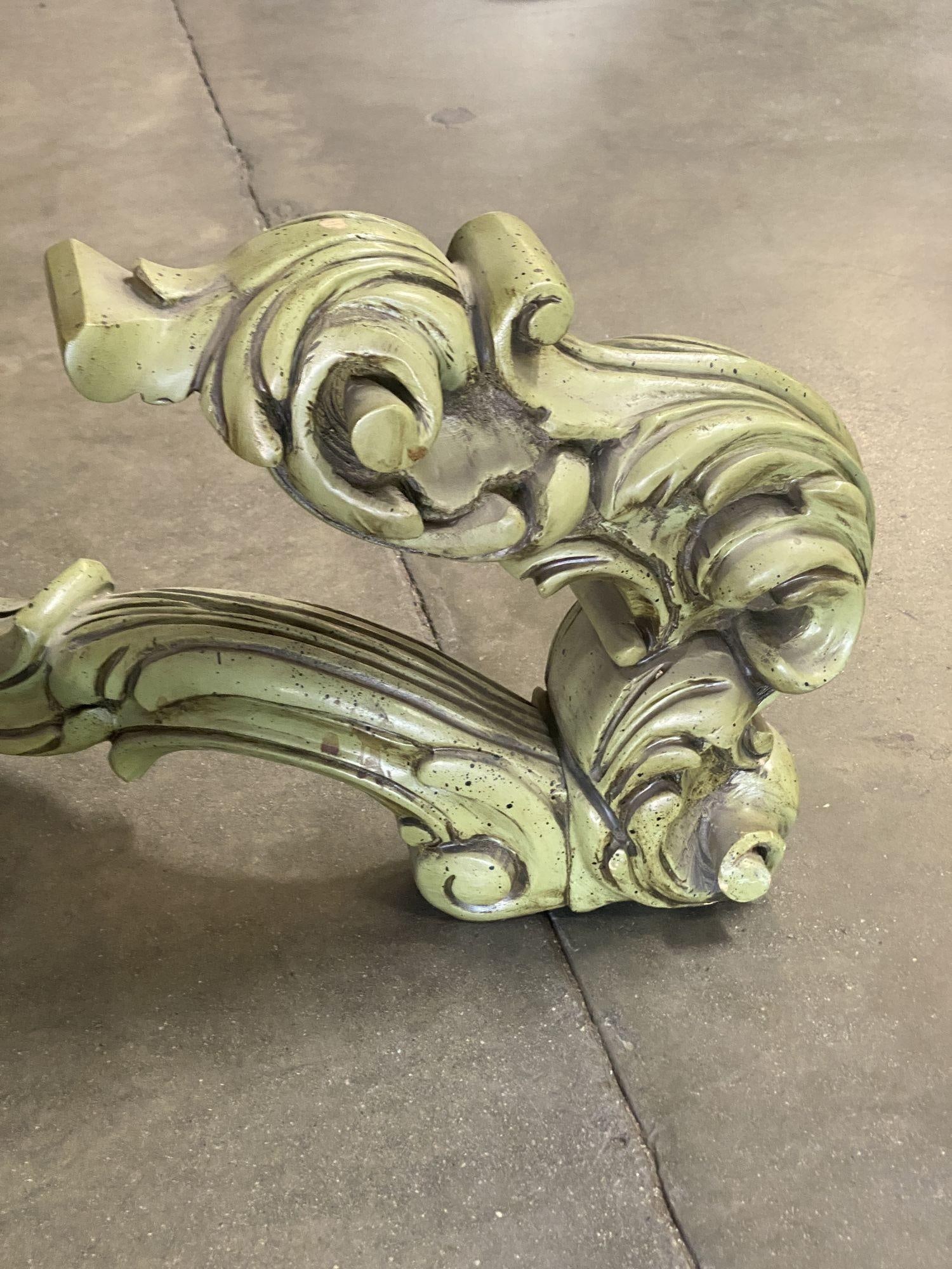 Hollywood Regency Damask Oversized Coffee Table by Thomasville - 3