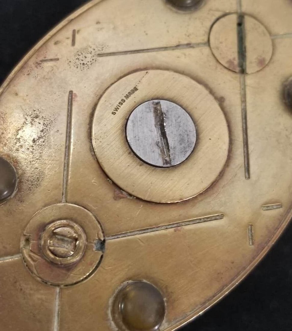 Swiss Brass Lift Arm Tabletop Lighter By Brilux for Dunhill - 5