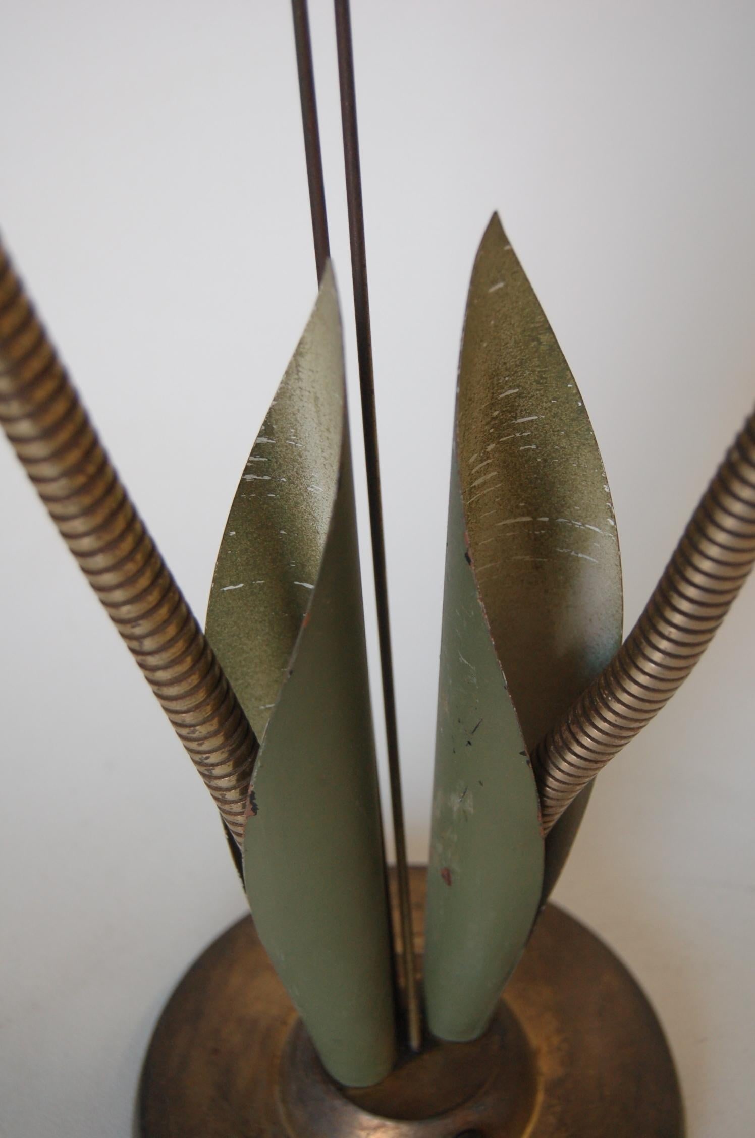 Green Enamel Double Gooseneck Adjustable Calla Lily Desk Lamp - 11