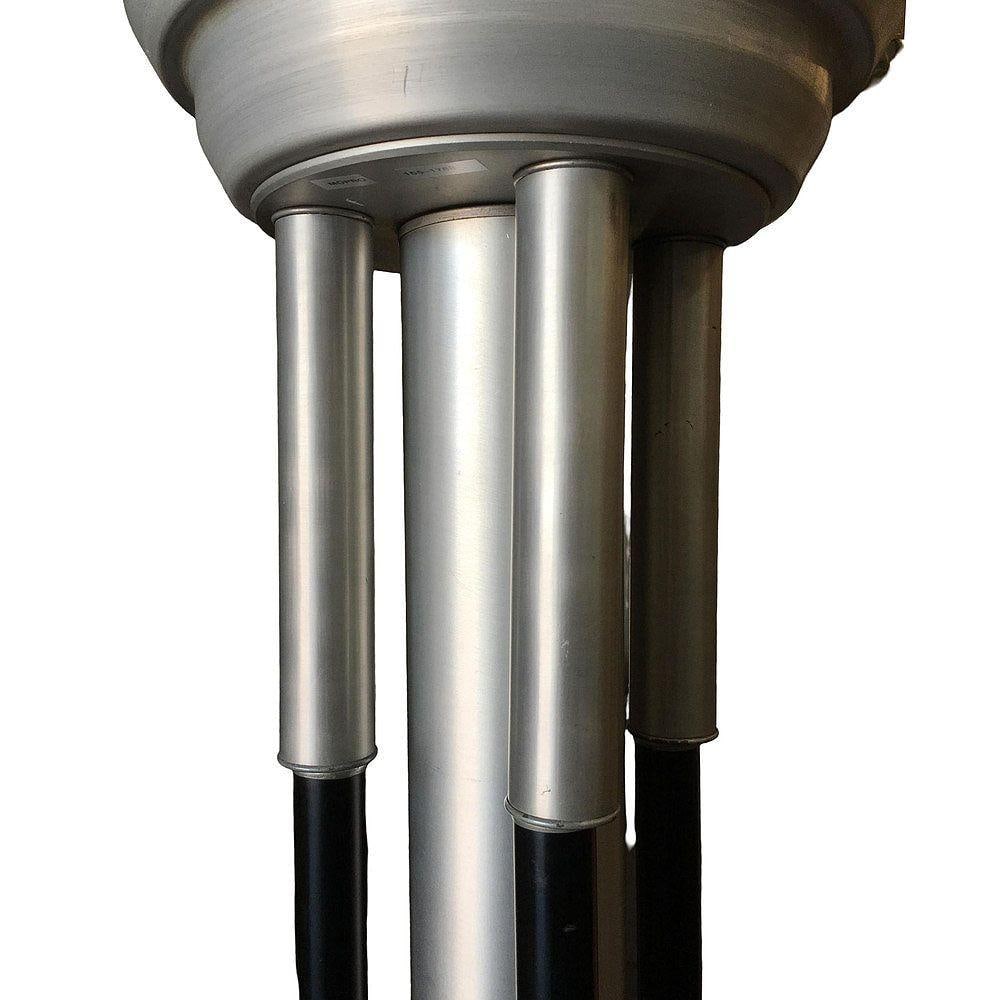 Large Art Deco Revival Machine Age Torchiere Floor Lamp, Pair - 12