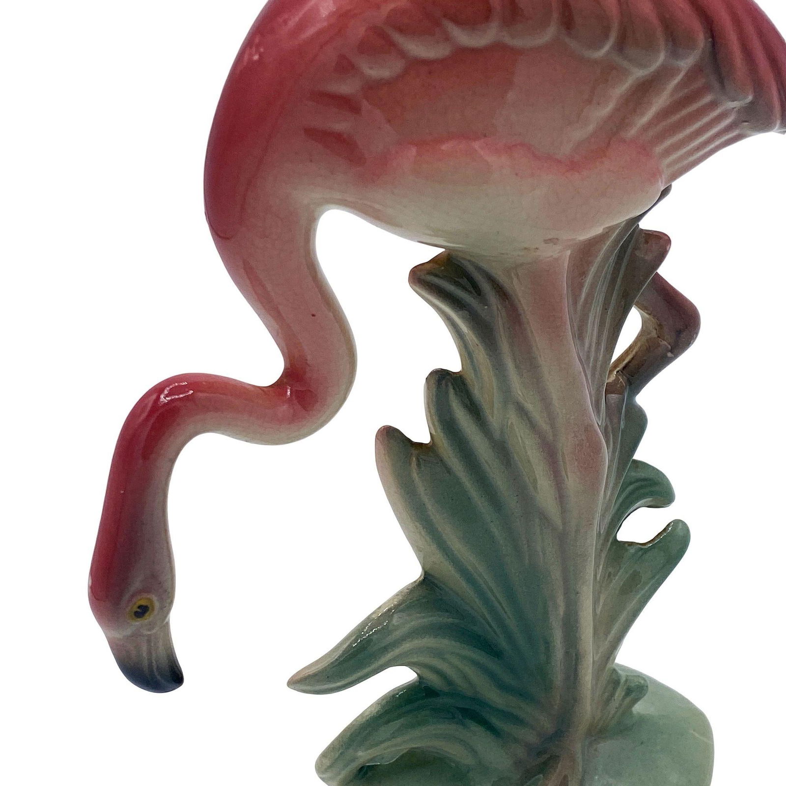 Mid-century Pink Drinking Flamingo Ceramic Tabletop Sculpture Set By Brad Keeler - 4