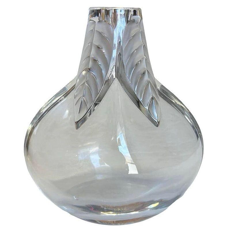 Cut Crystal "Osumi" Art Glass Bud Vase by Marie Claude for Lalique - 16