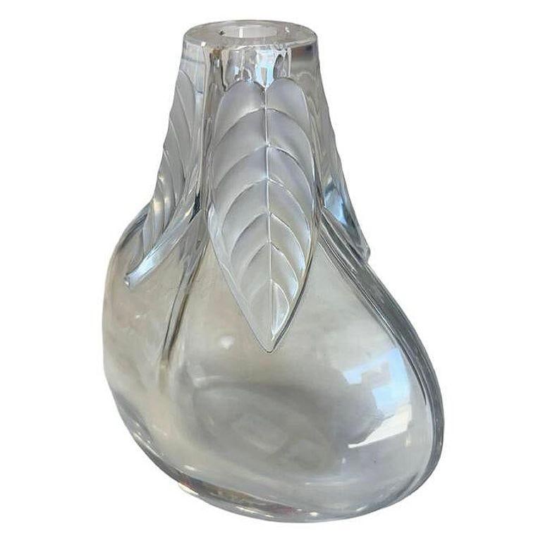 Cut Crystal "Osumi" Art Glass Bud Vase by Marie Claude for Lalique - 9
