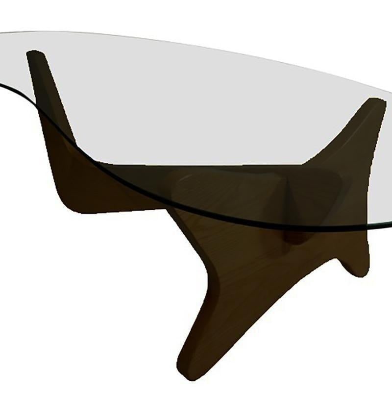 Midcentury Biomorphic "Airplane" Coffee Table - 11