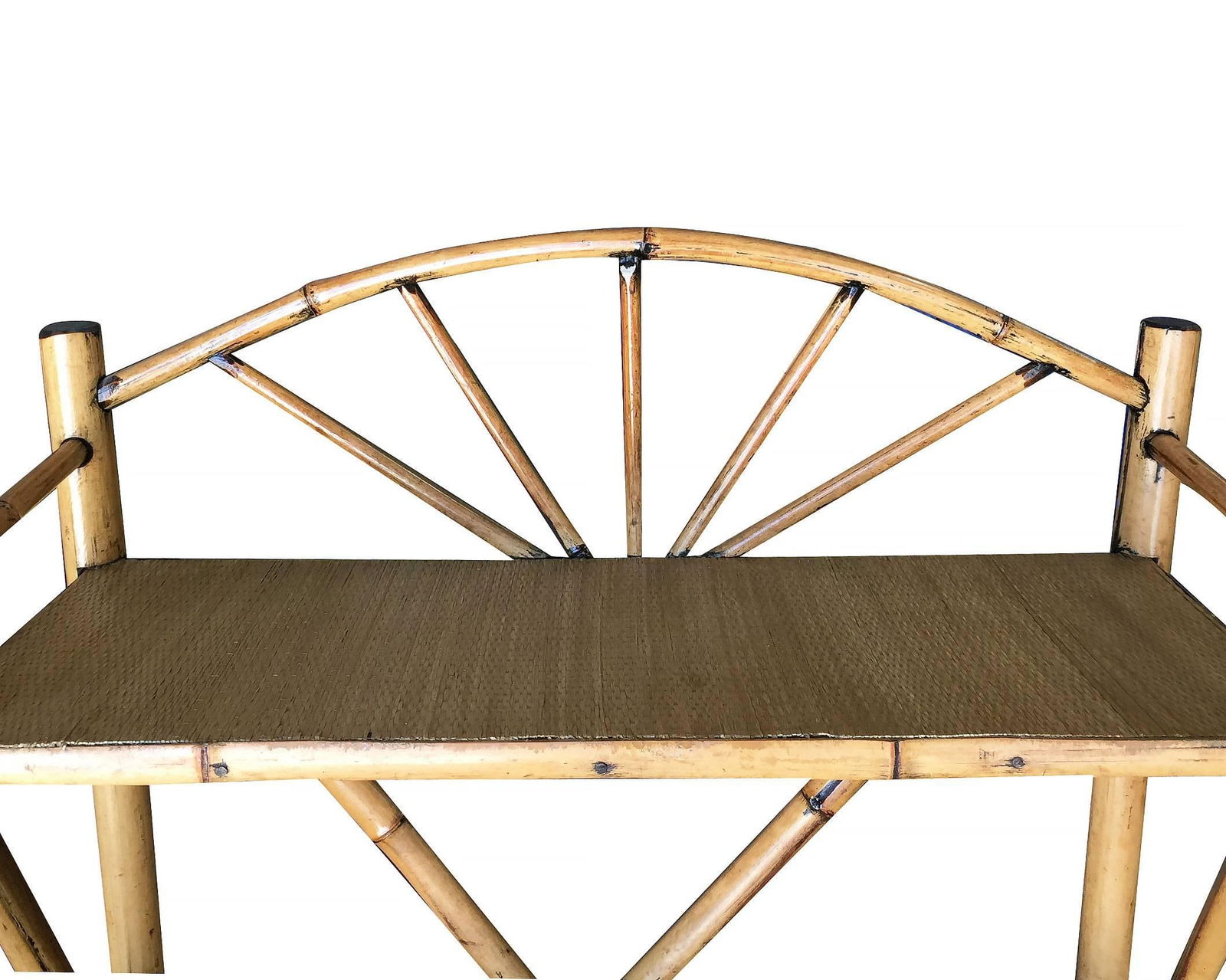 Restored Aesthetic Movement Tiger Tortoise Bamboo 4-Tier Corner Shelf w/ Crown - 13