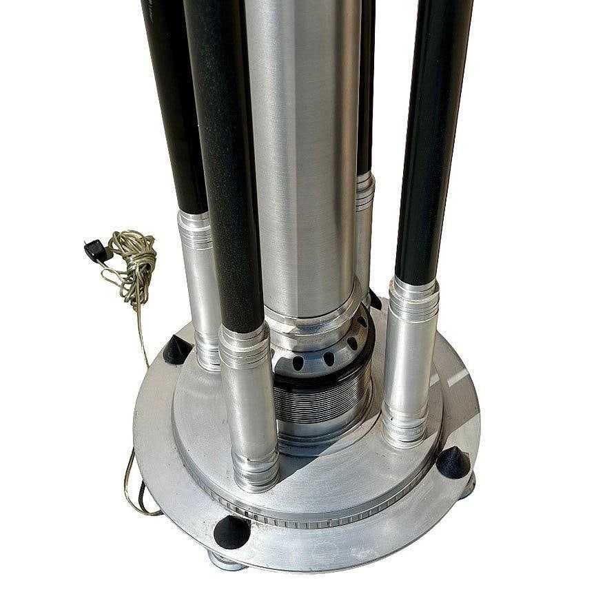 Large 6-Foot Art Deco Revival Machine Age Torchiere Floor Lamp, 2 Available - 6