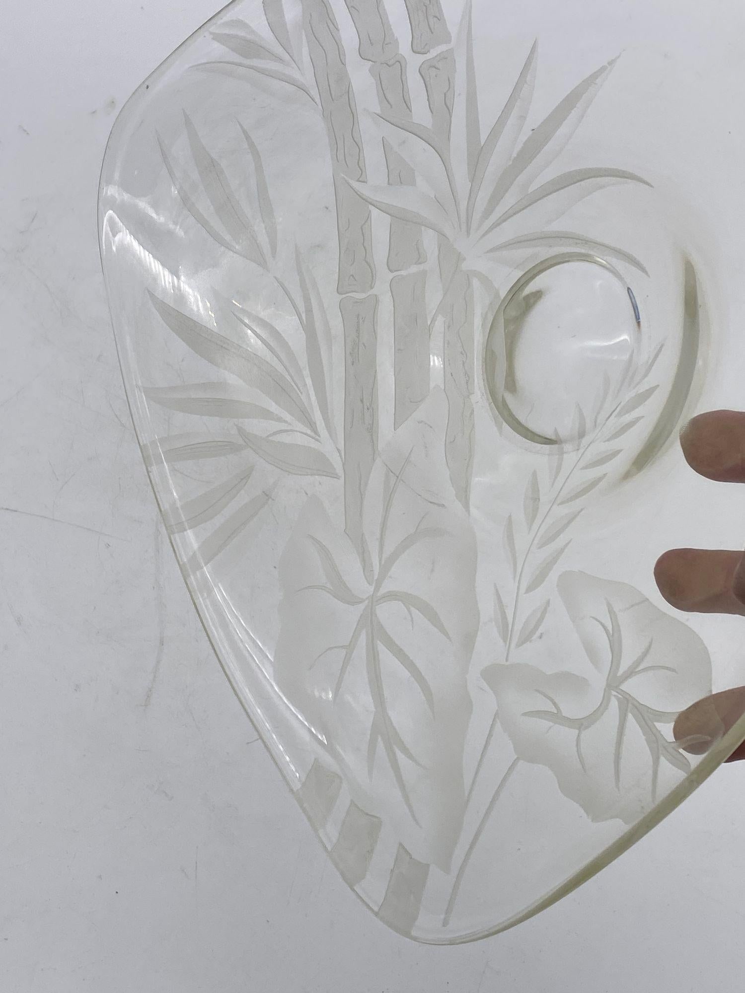 Art Glass Serving Plate by Dorothy C Thorpe - 11