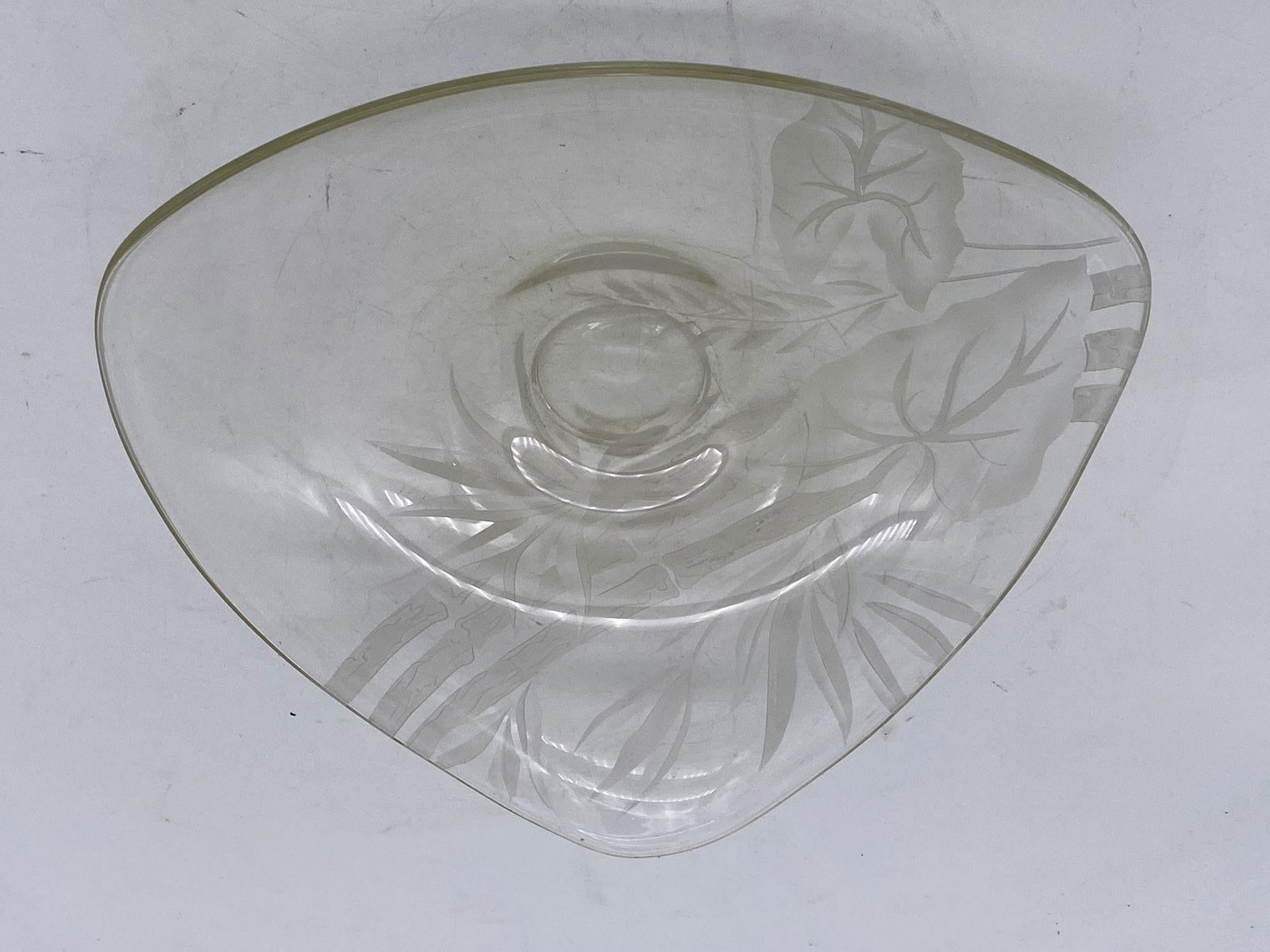 Art Glass Serving Plate by Dorothy C Thorpe - 12