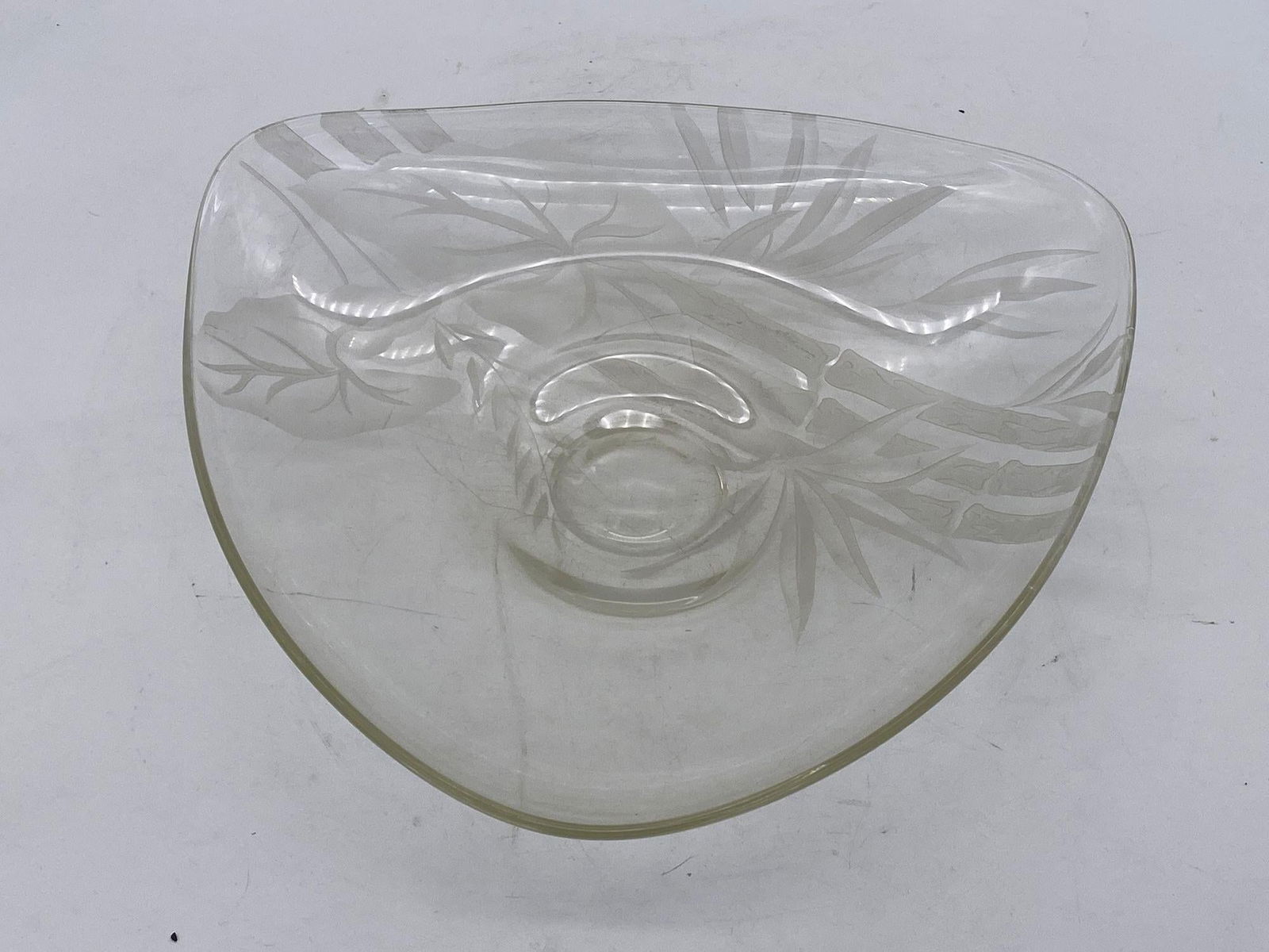 Art Glass Serving Plate by Dorothy C Thorpe - 13