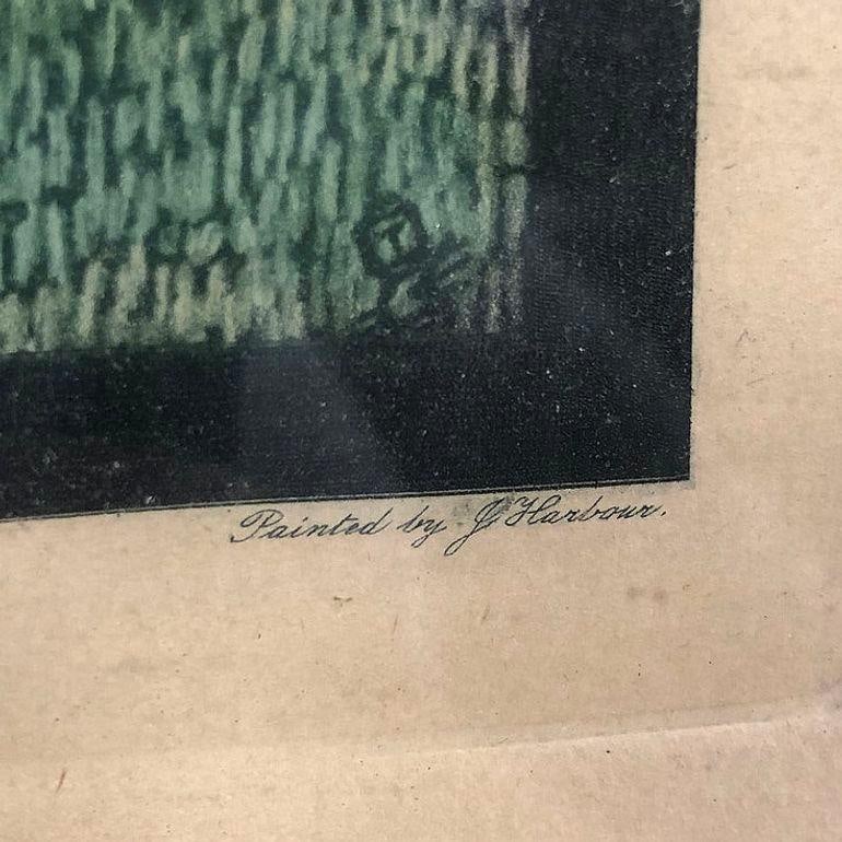 Framed "The Call of the Spring" Watercolor Scenic Lithograph by Jennie Harbour - 4