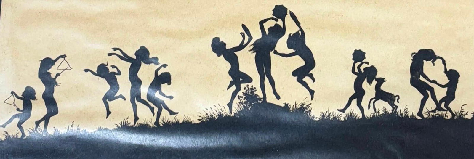 Early Century Rare Karl Wilhelm Diefenbach German Silihoute Lithograph Artwork - 4