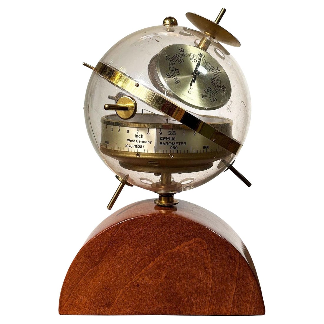 Mid Century West Germany Sputnik Weather Station Barometer by BGM Huger - 2