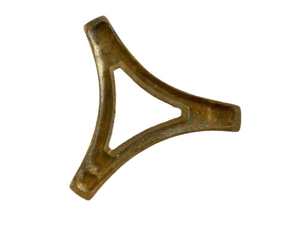 Art Nouvea Style Pair of Embossed Brass Crystal Orb and Pedistals - 12