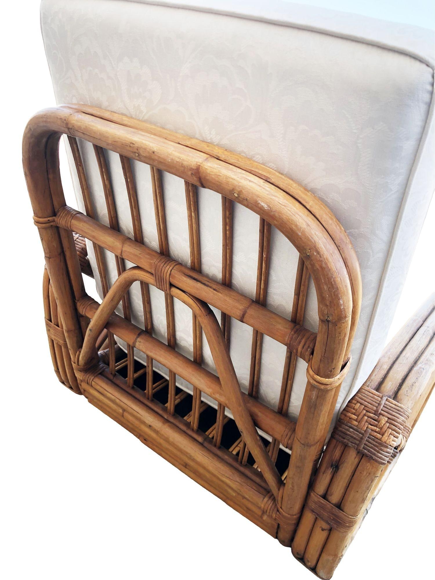 Paul T. Frankl 3-Strand Square Pretzel Round-Back Lounge Chair (unrestored) - 12