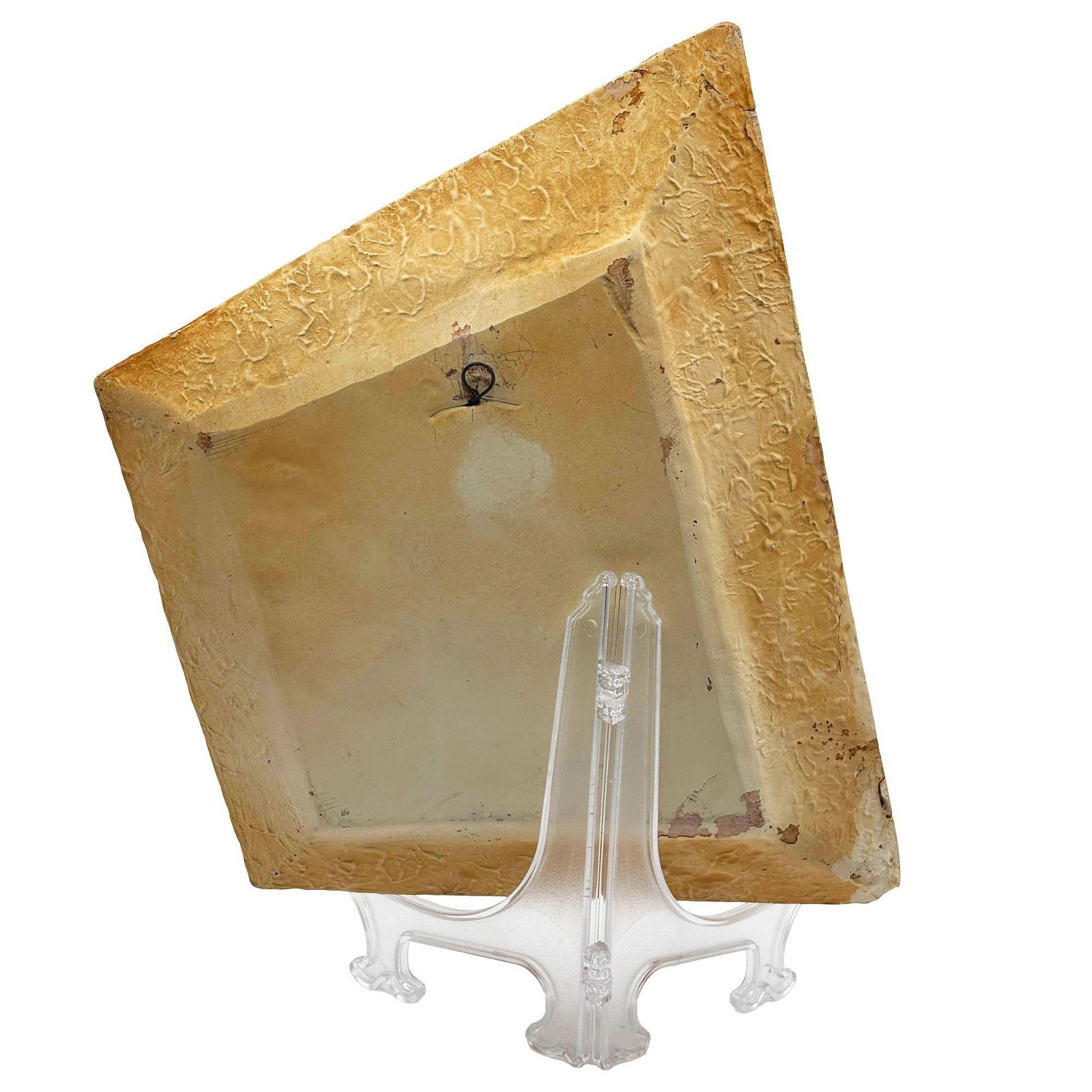 Rare MCM Tropical Hula Girl & Ukulele Boy Art Pottery 3D Wall Sculptural, Pair - 11