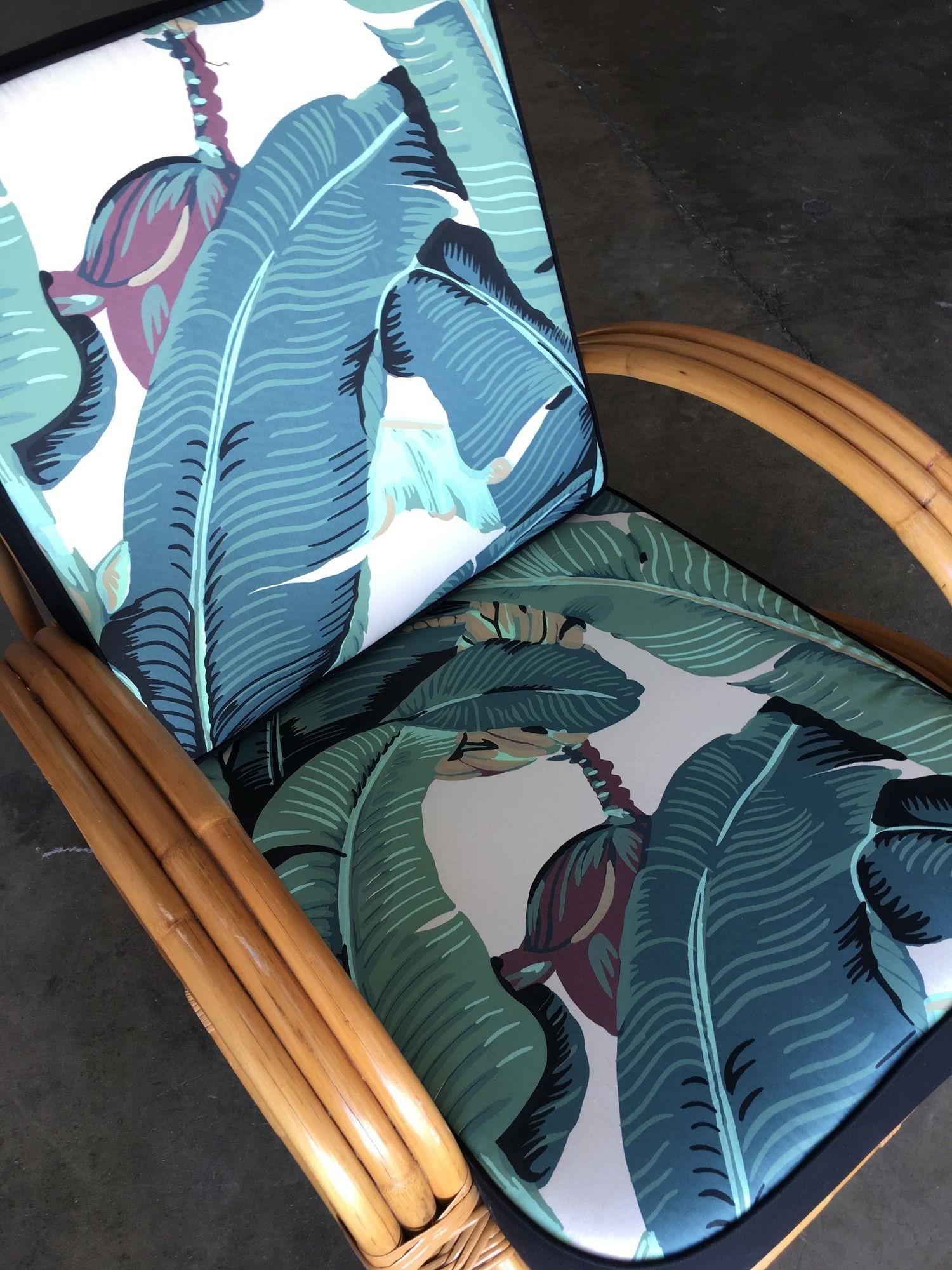 Ficks Reed Restored Three-Strand "S-Arm" Rattan Sofa & Lounge Living Room Set - 19