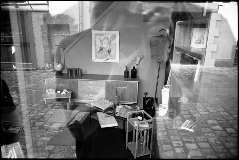 Window Reflection, Laval, France - Silver Gelatin: Title: Window Reflection, Laval, France - Silver Gelatin Description: Title: Window Reflection, Laval, France - Silver Gelatin Photograph - Limited Edition of 10 Artist: Paul Cooklin Origin: United Ki