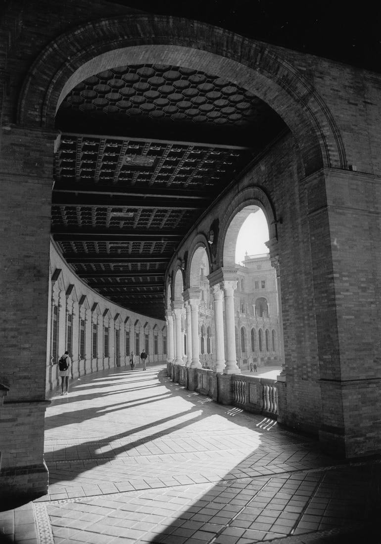 Edition 3/10 - The Spanish Square, Seville - Silver Gelatin: Title: Edition 3/10 - The Spanish Square, Seville - Silver Gelatin Description: Title: Edition 3/10 - The Spanish Square, Seville - Silver Gelatin Photograph Artist: Paul Cooklin Origin: United Kingdo