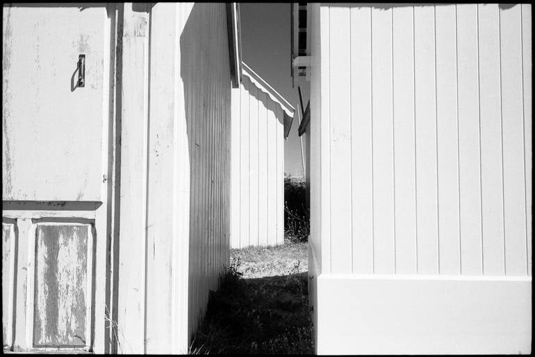 Beach Huts, Carolles, France - Silver Gelatin (1 of 3)